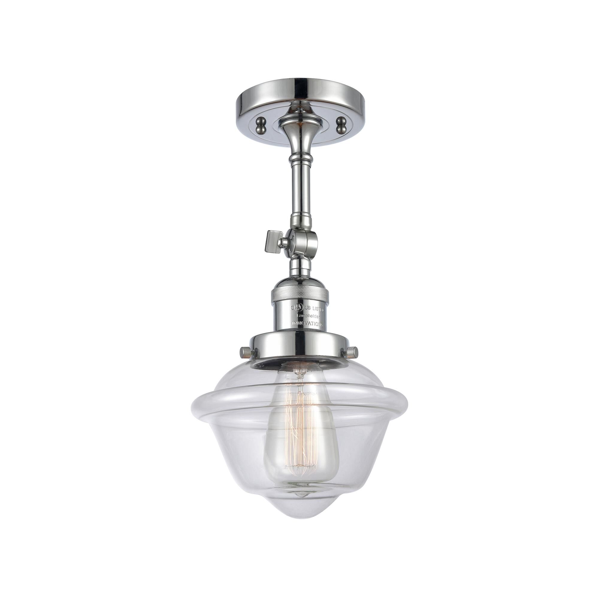 Bruno Marashlian Small Oxford 7 Inch 1 Light Semi Flush Mount by Innovations Lighting