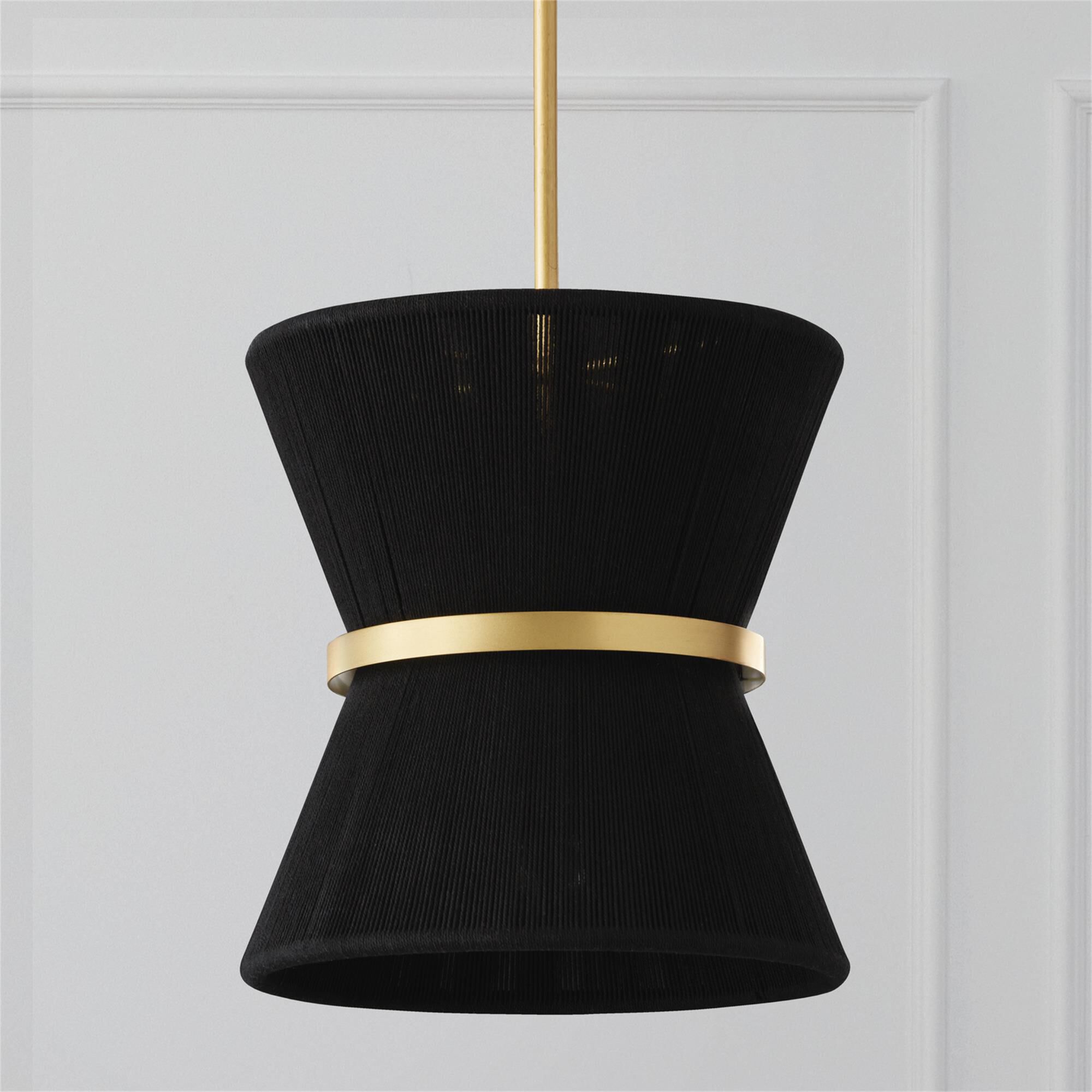 Shown in Black Rope And Patinaed Brass finish