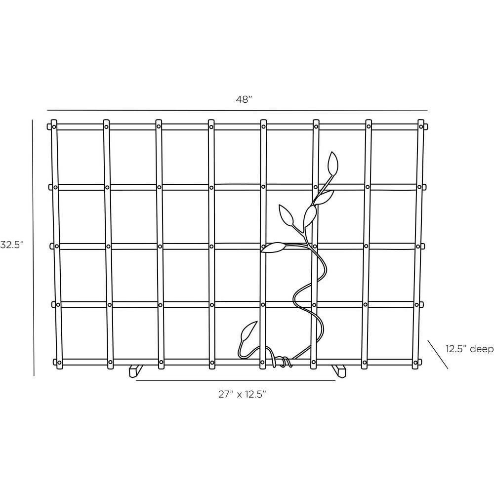 Barry Dixon Rivet 48 Inch Fireplace Screen by Arteriors Home