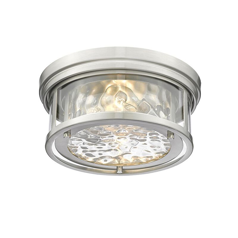 Clarion 12 Inch 2 Light Flush Mount by Z-Lite