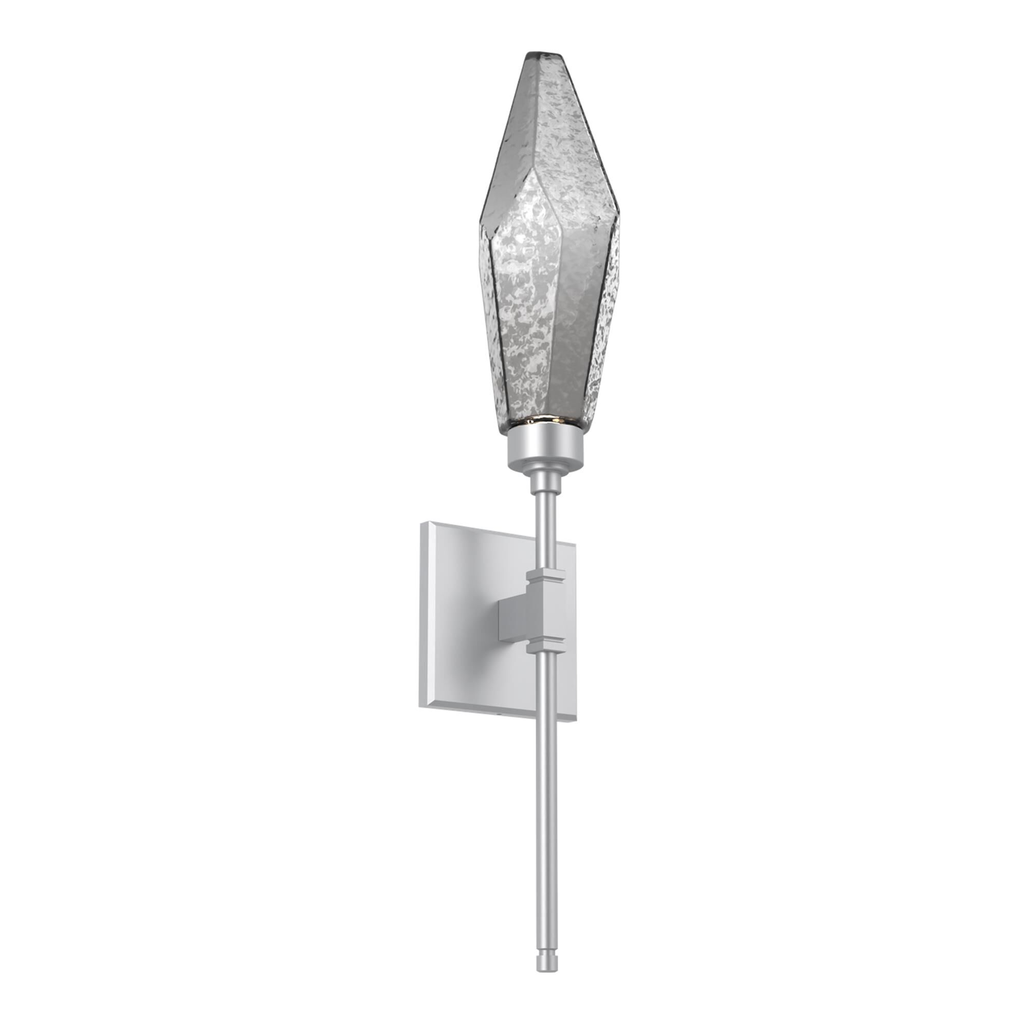 Shown in Classic Silver finish and Chilled Blown And Smoke glass
