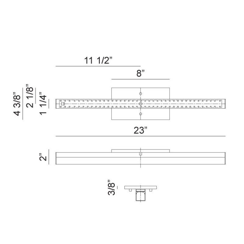 Matteo Lighting Madoire 23 Inch LED Wall Sconce