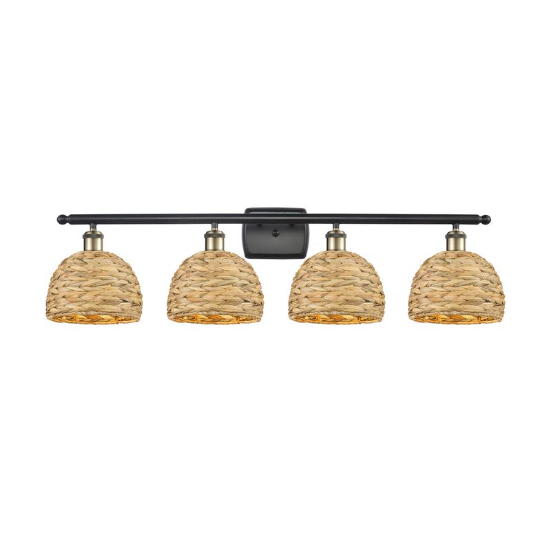 Bruno Marashlian Woven Rattan 38 Inch Bath Vanity Light by Innovations Lighting