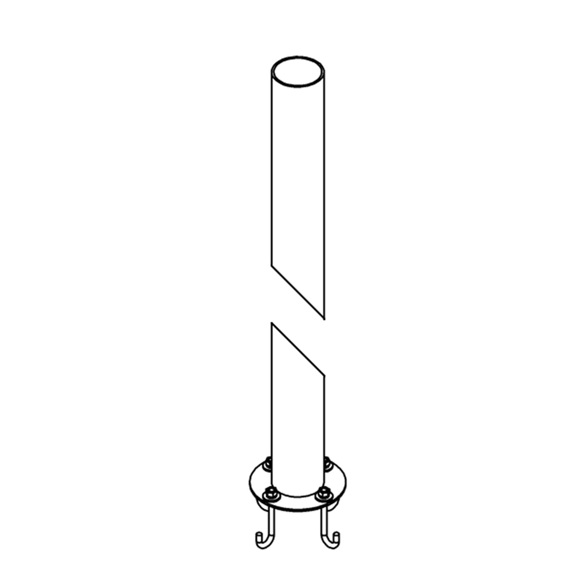 Round 71 Inch Outdoor Post,