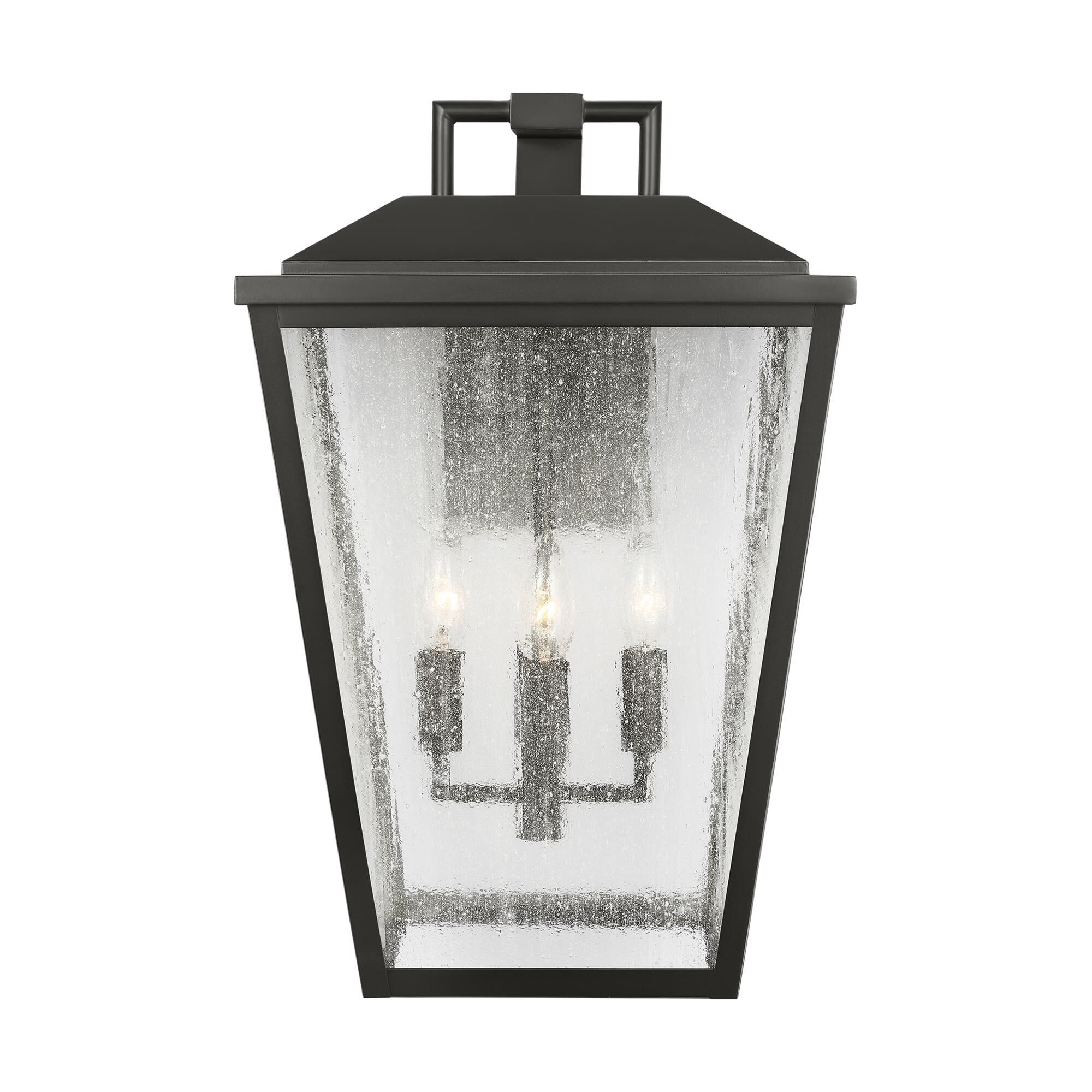 Shown in Antique Bronze finish and Clear Seeded glass