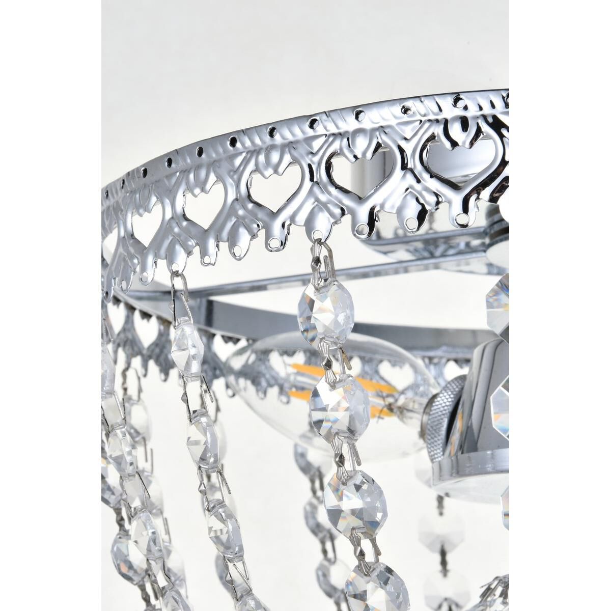Kylie 10 Inch 3 Light Flush Mount by Elegant Lighting