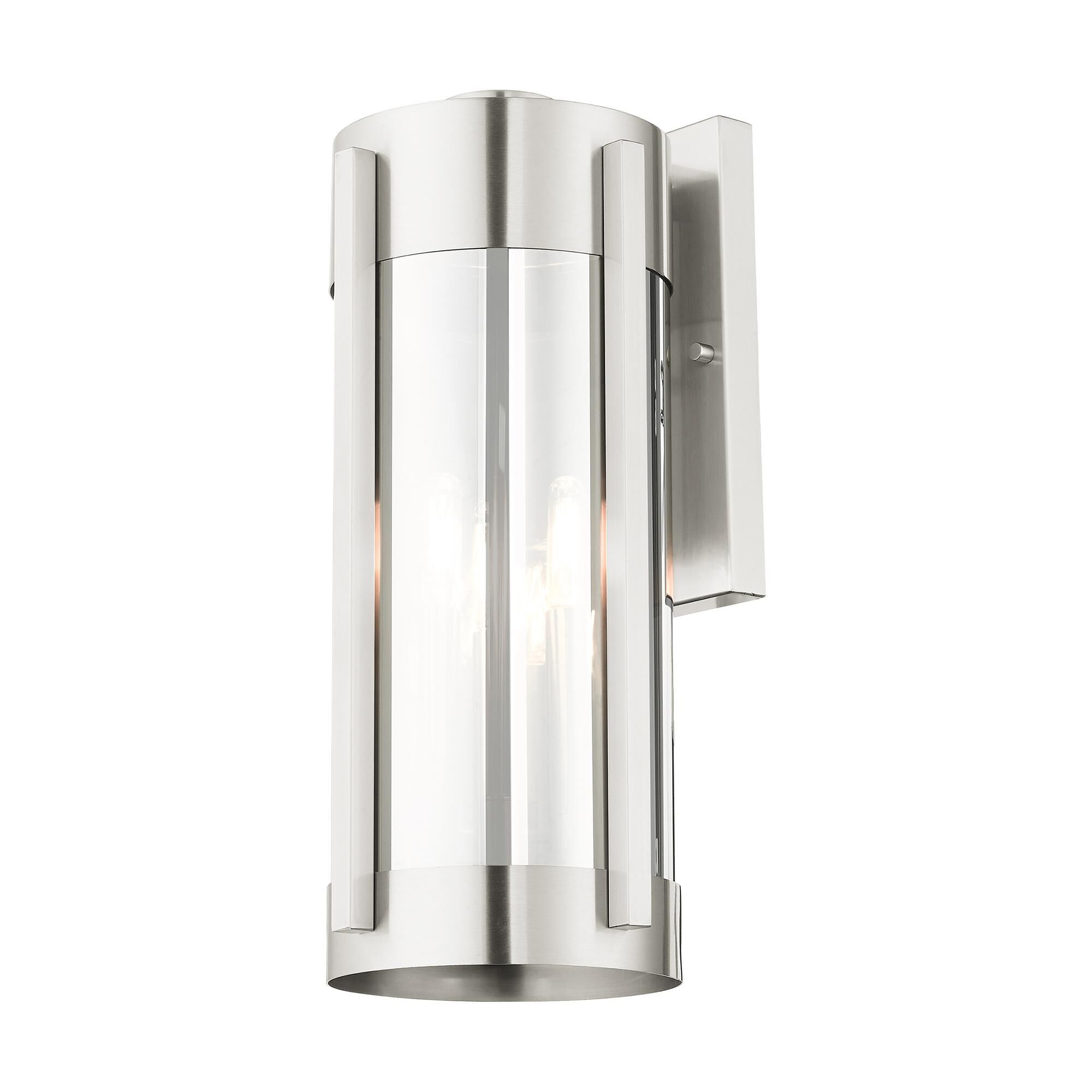 Shown in Brushed Nickel finish and Electrical Plated Smoke glass and Electrical Plated Smoke Glass shade