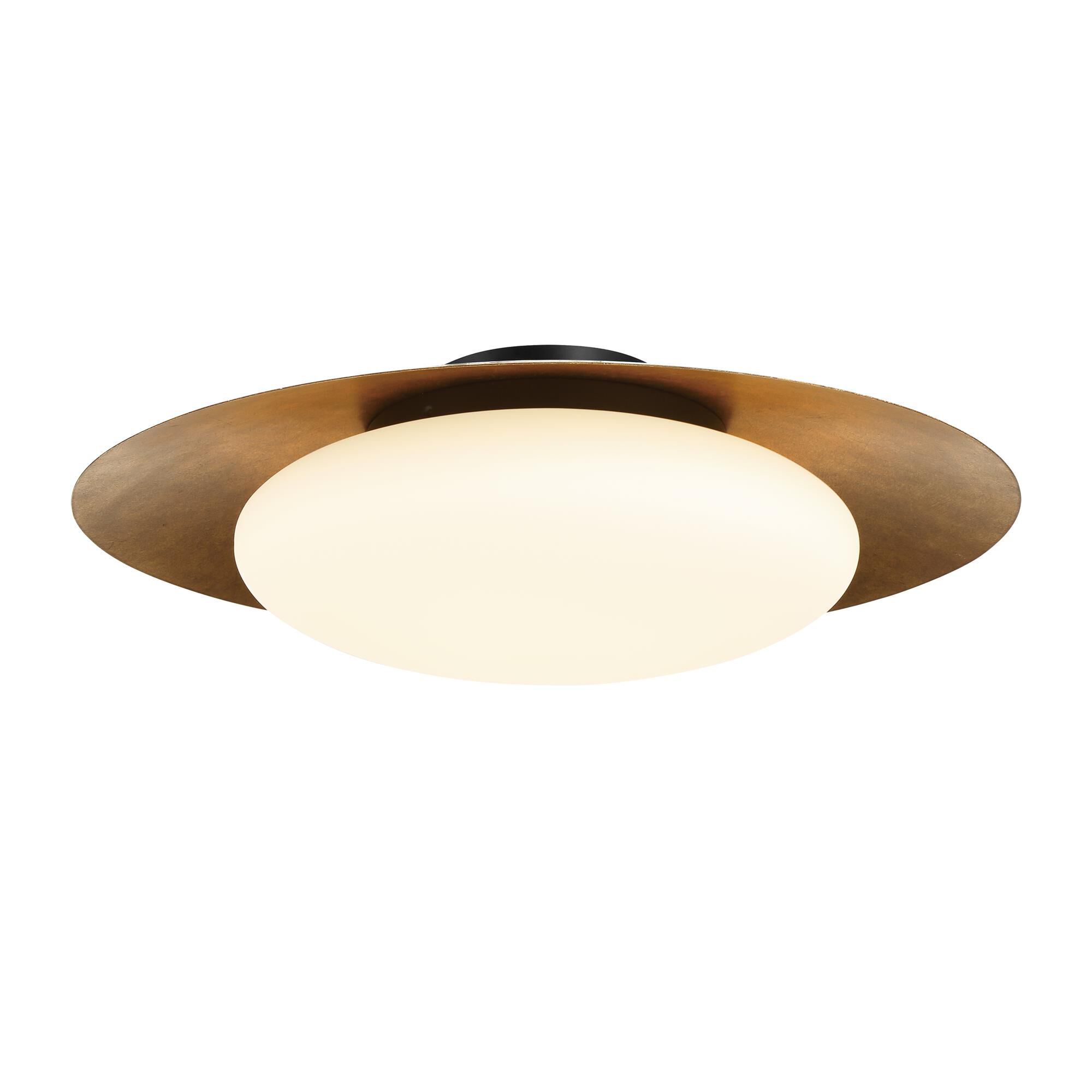 Shown in Sand Coal & Halcyon Gold finish and Etched Opal glass and Glass shade
