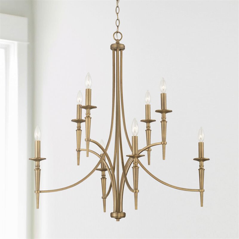 Abbie 36 Inch 8 Light Chandelier by Capital Lighting Fixture Company