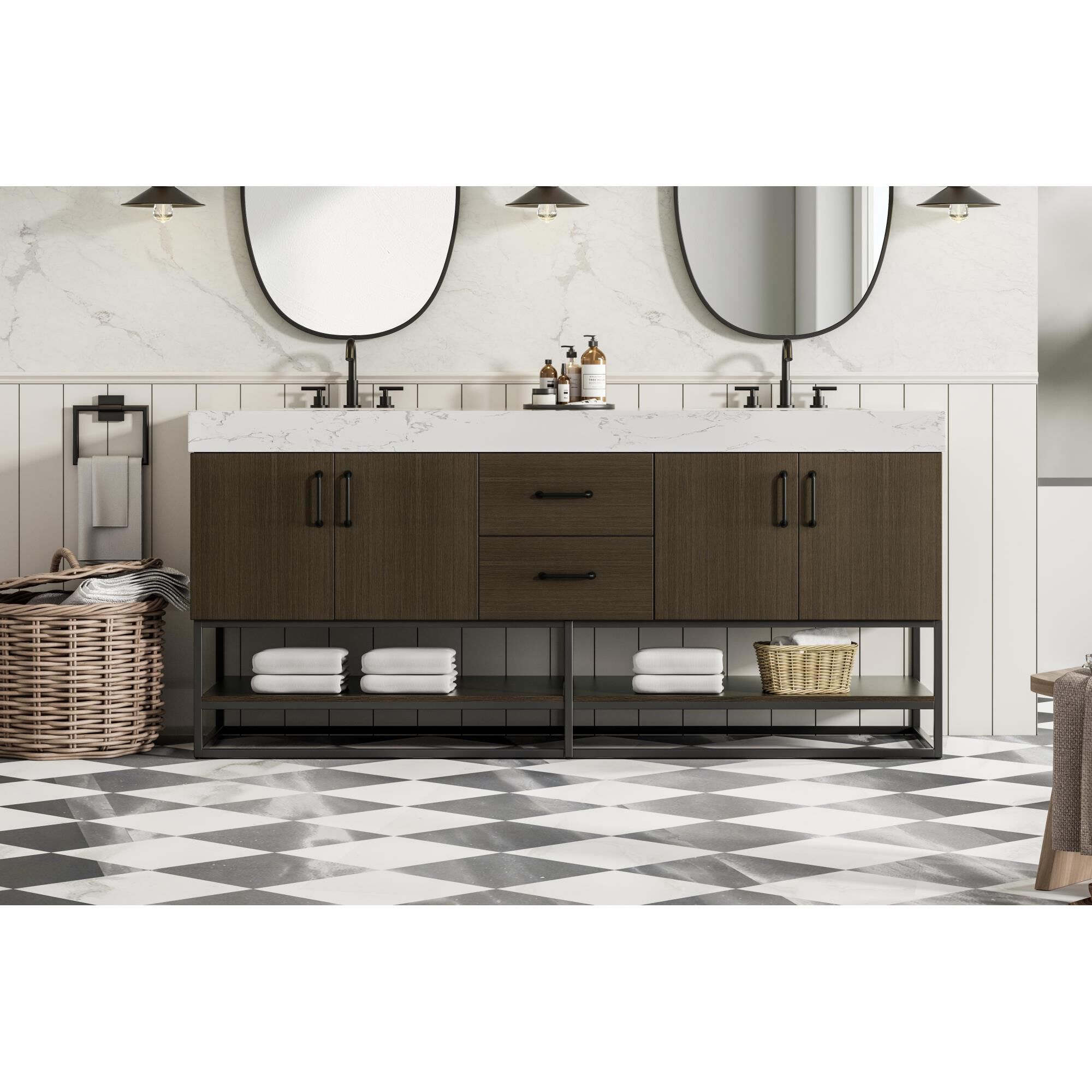 Shown in Mocha Brown finish