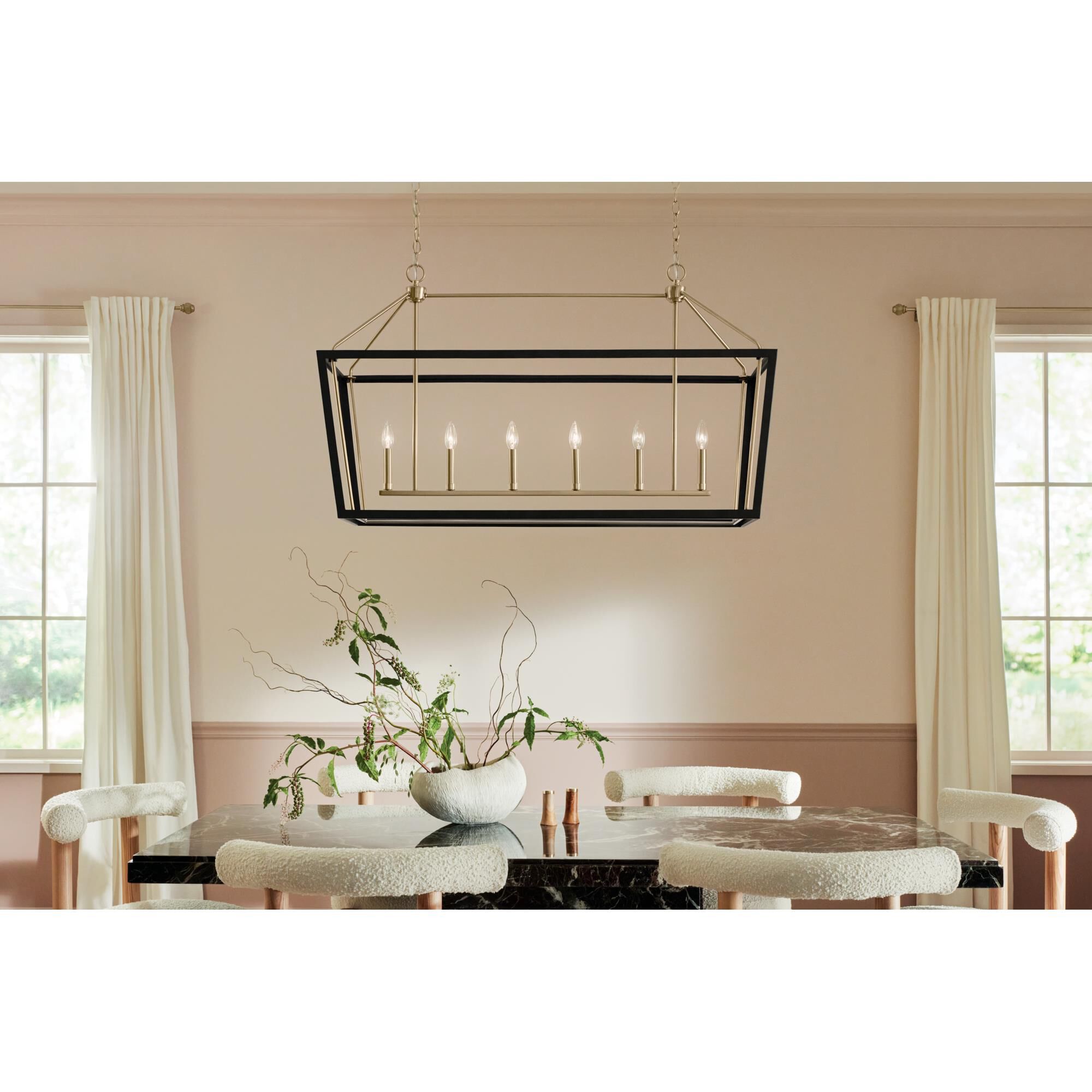 Delvin 44 Inch 6 Light Linear Suspension Light by Kichler Lighting