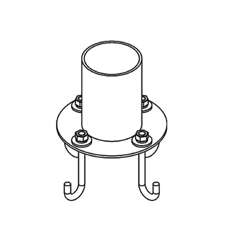 Adaptor Outdoor Pier Mount Adapter by Hubbardton Forge