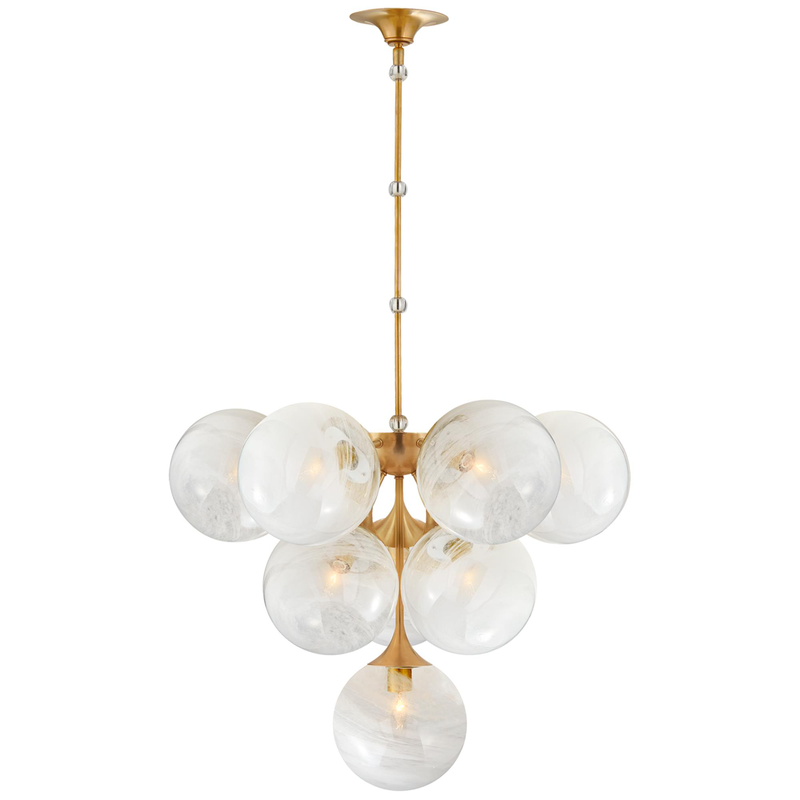 AERIN Cristol 28 Inch 10 Light Chandelier by Visual Comfort Signature Collection
