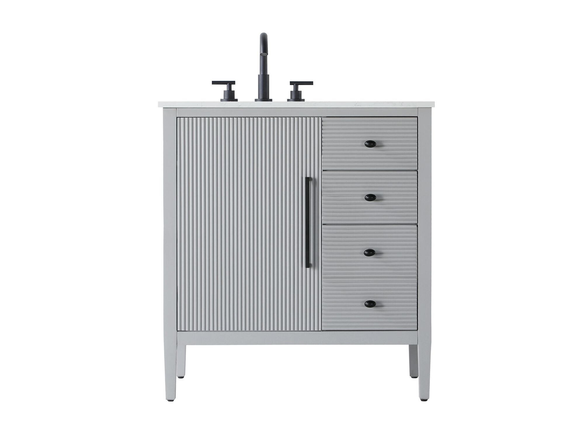Shown in Grey finish