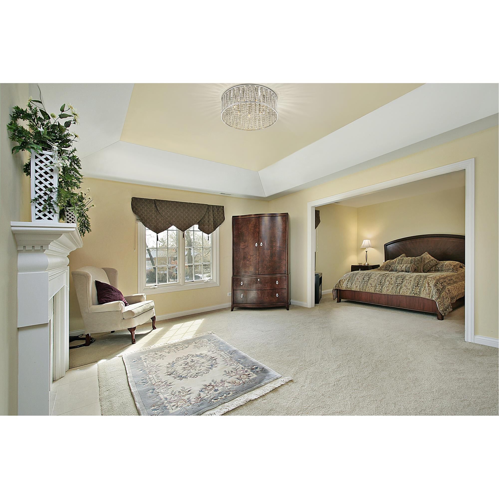 Shown in Chrome finish and Aluminum glass and Aluminum shade