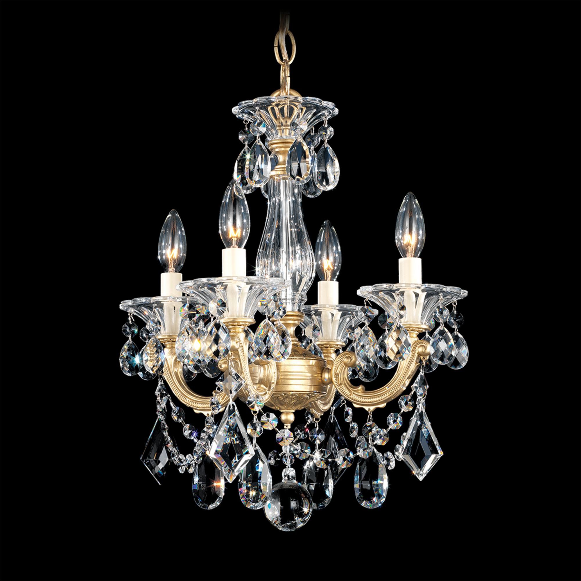 Shown in Heirloom Gold finish and Clear Radiance crystal