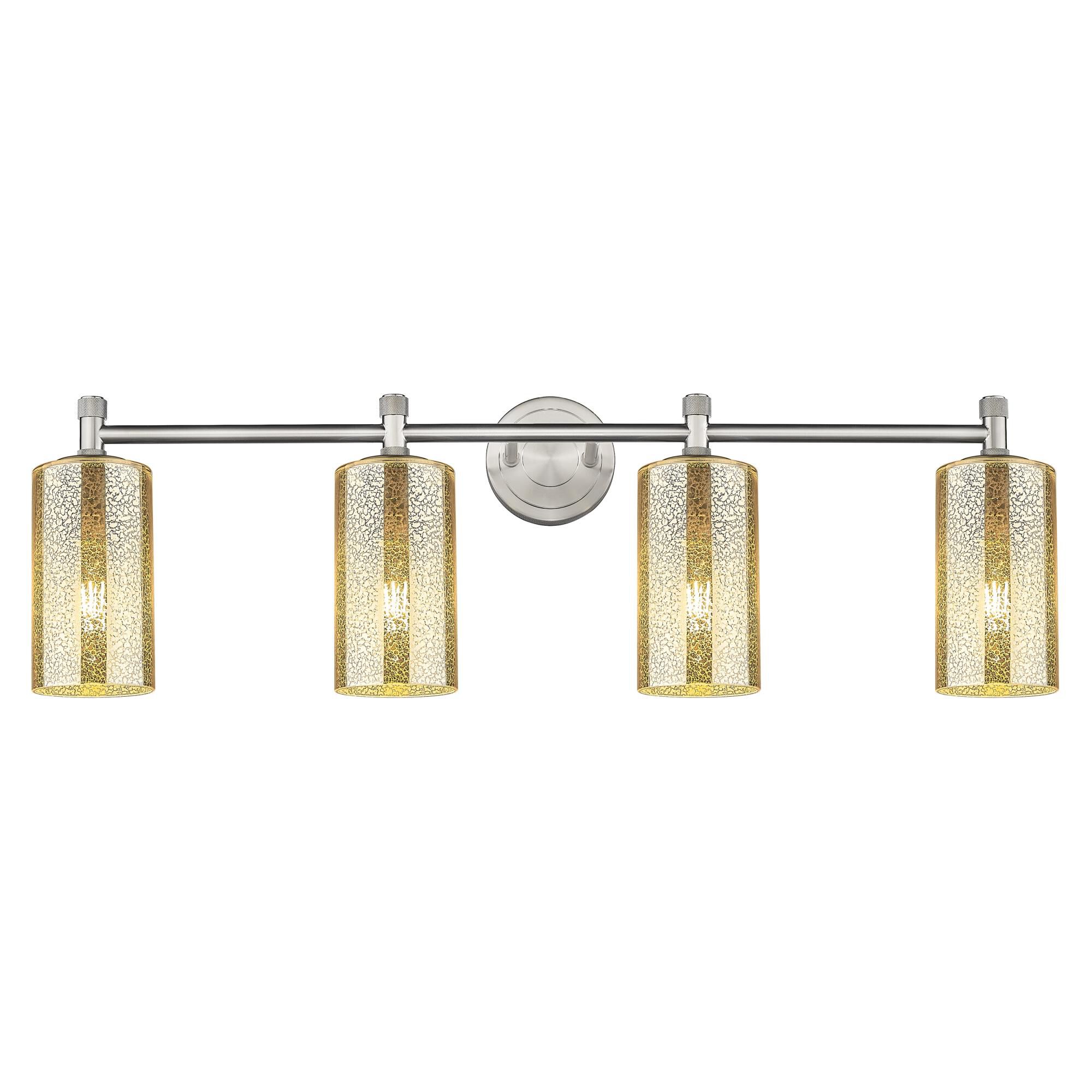 Shown in Satin Nickel finish and Mercury glass