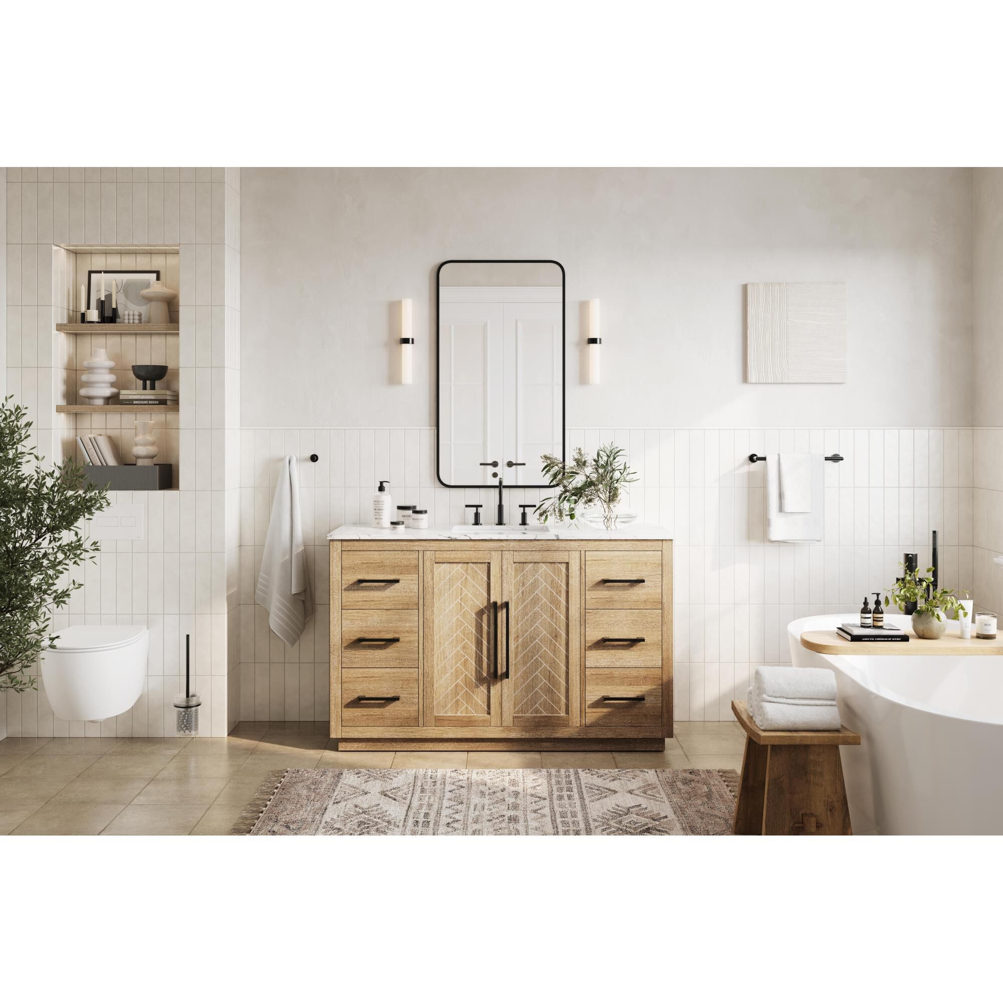 Shown in Linen Oak finish