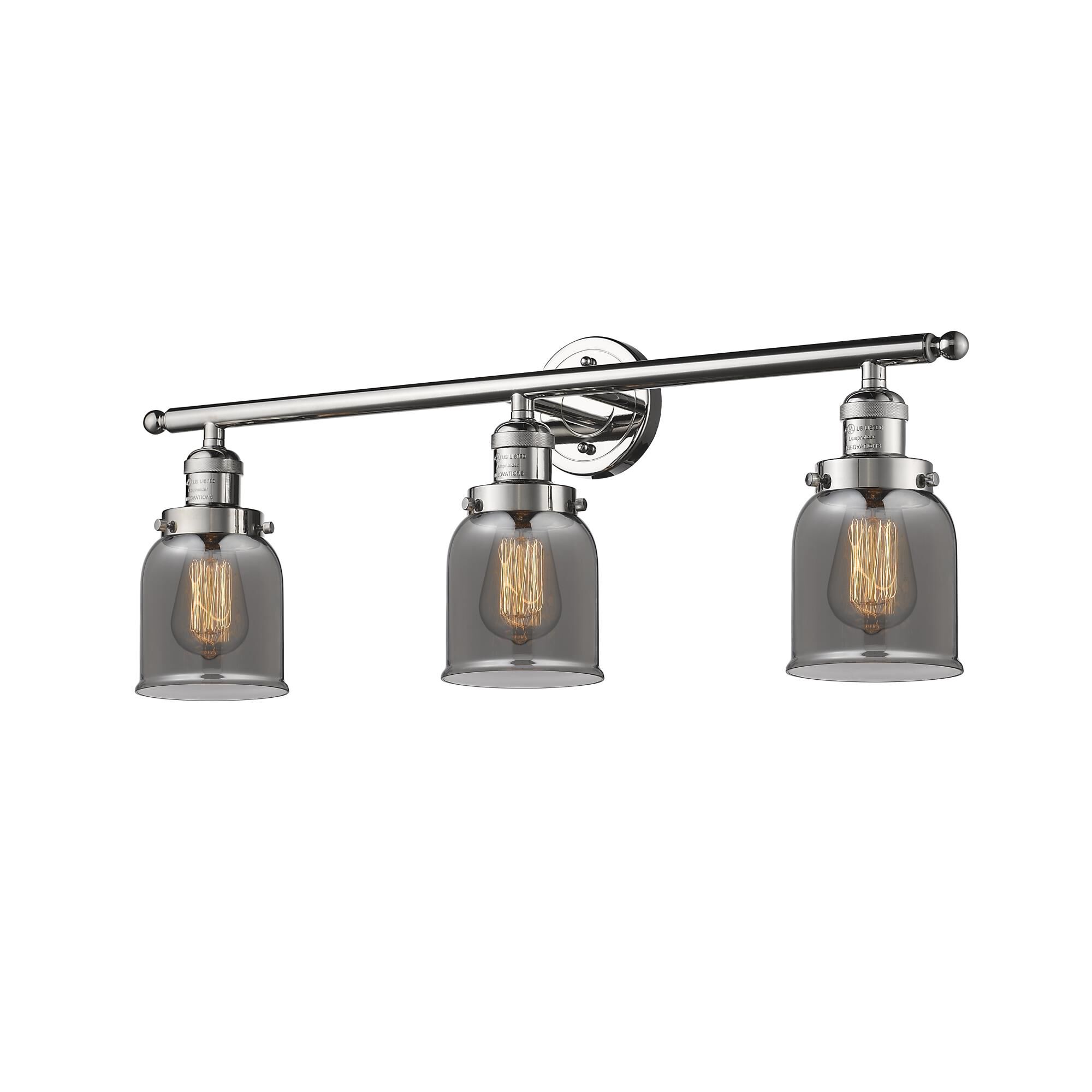 Shown in Polished Nickel finish and Plated Smoked glass