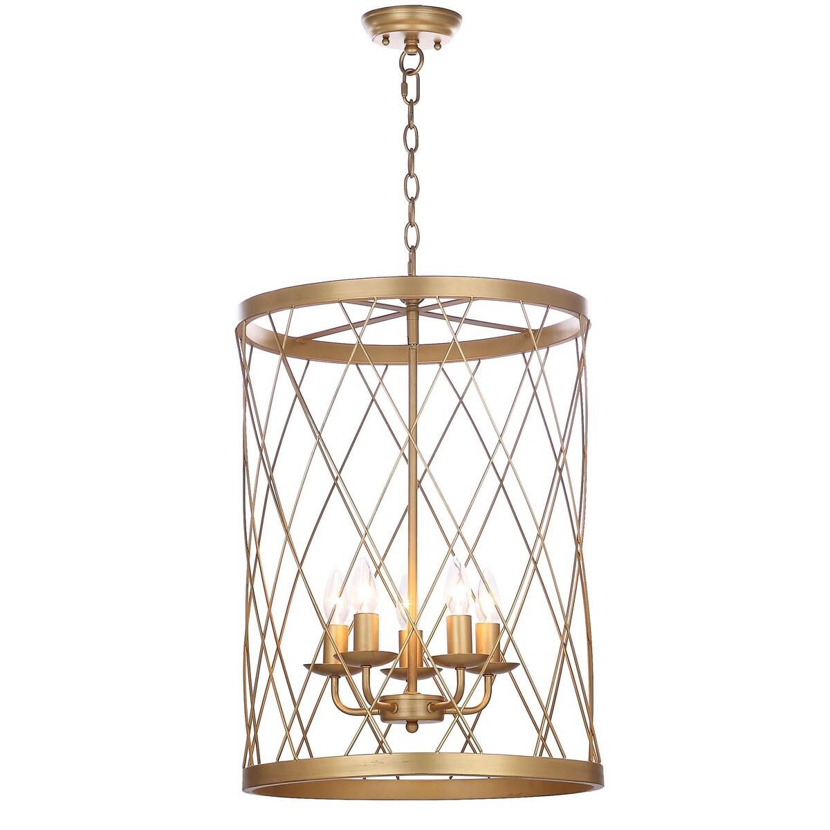Alair Adjustable 18 Inch Cage Pendant by Safavieh