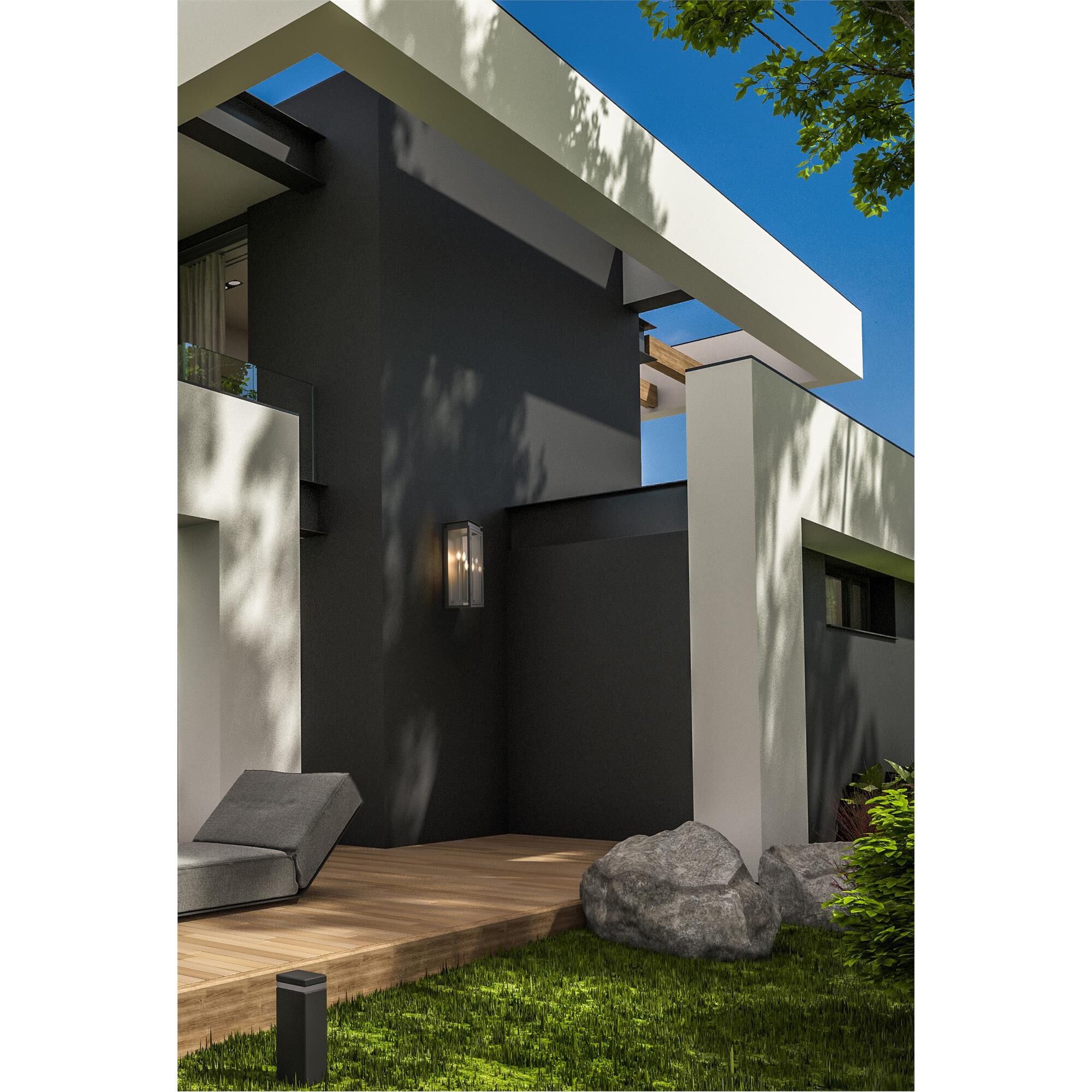 Shown in Black finish and Clear glass and Clear shade