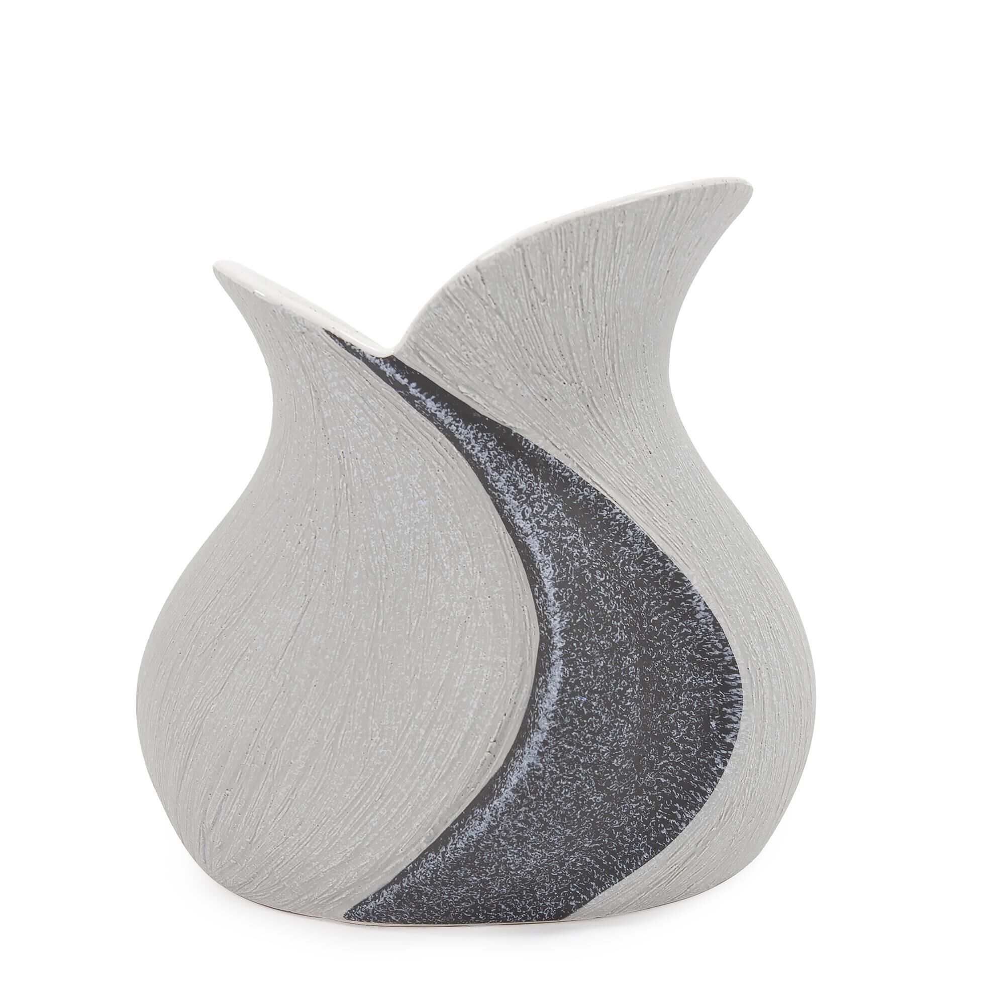 Dimension Two Toned Vase, Wide Vase-Urn by Howard Elliott Collection