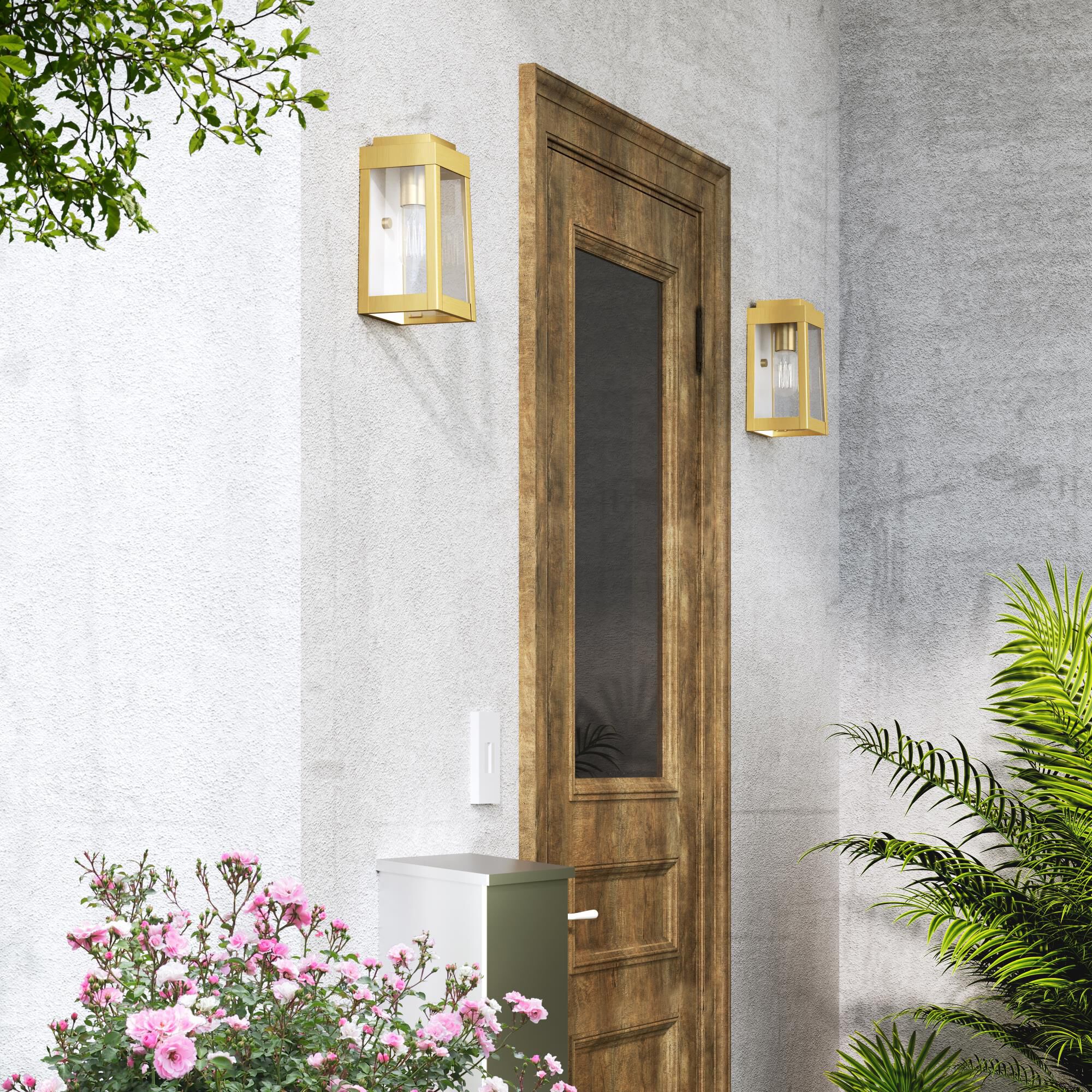 Oslo 9 Inch Tall 1 Light Outdoor Wall Light by Livex Lighting