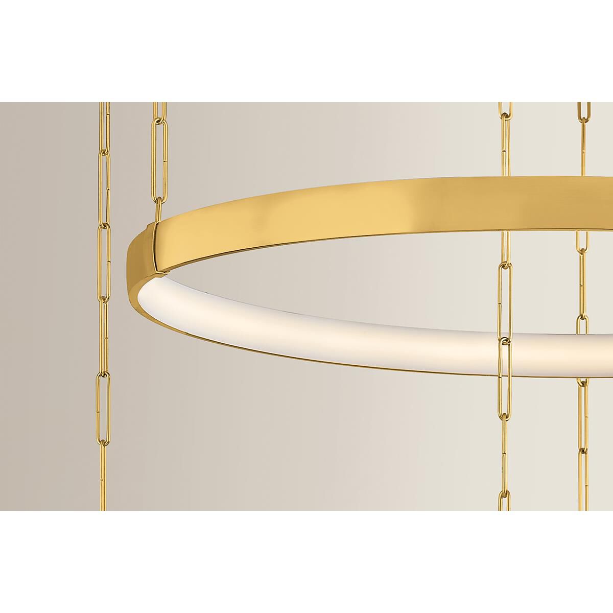 Shown in Vintage Polished Brass finish and White shade