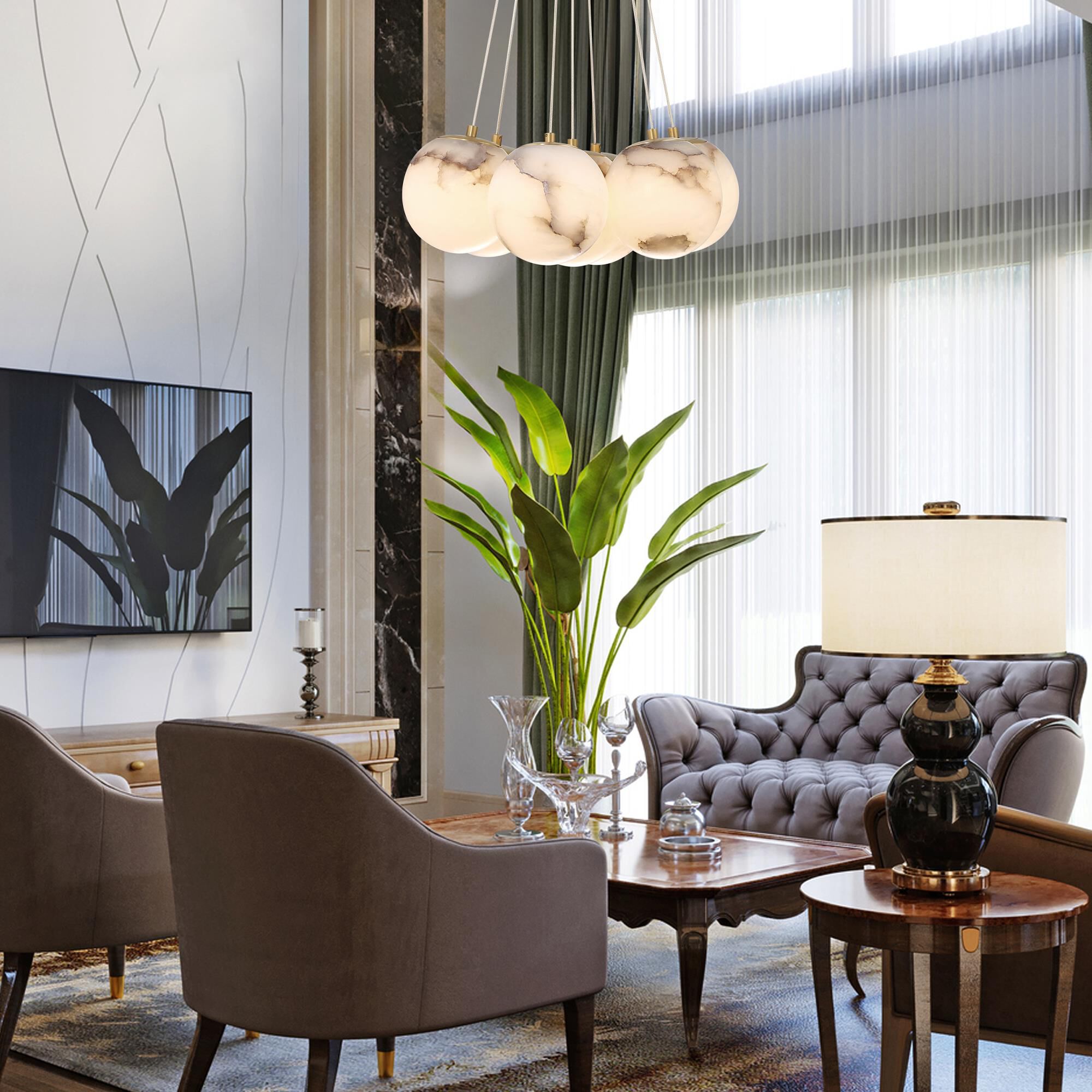 Kepler 18 Inch 7 Light LED Multi Light Pendant by Eurofase Lighting