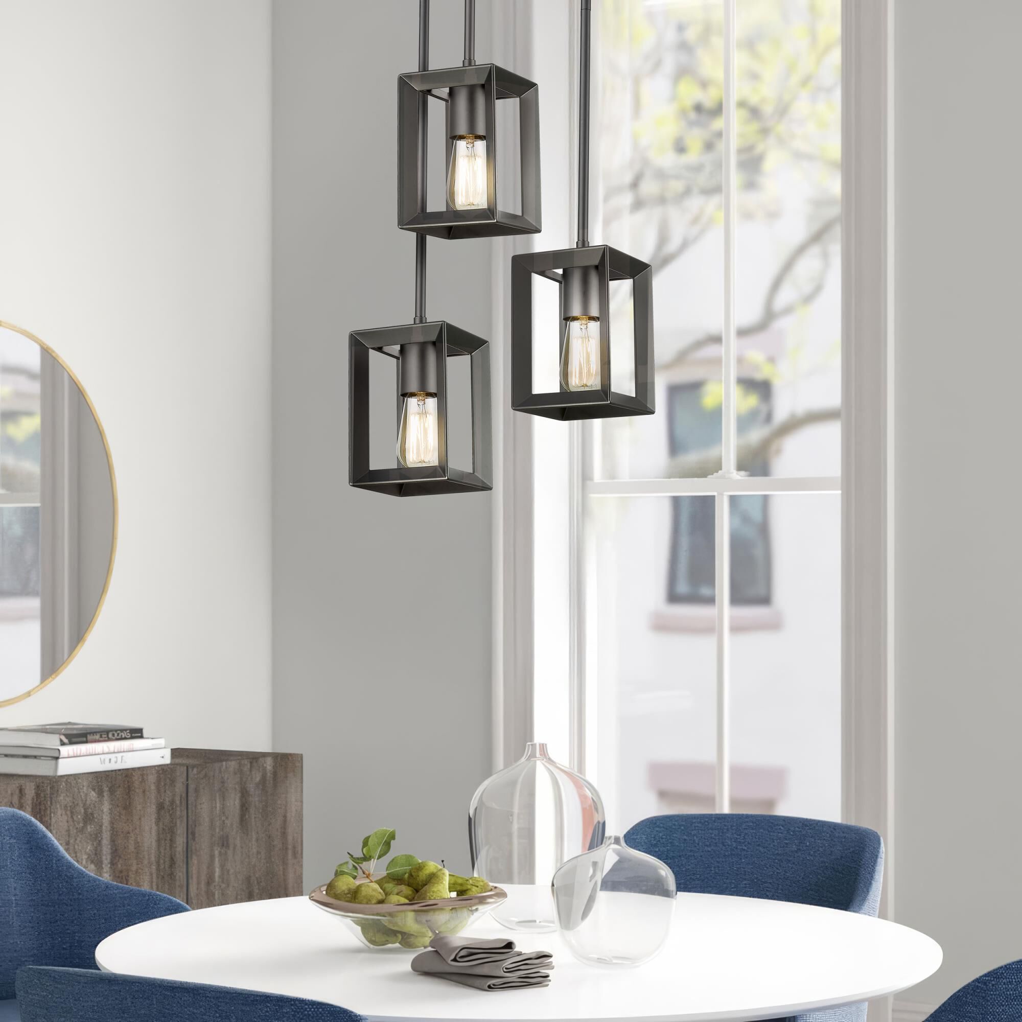 Smyth 5 Inch Semi Flush Mount by Golden Lighting