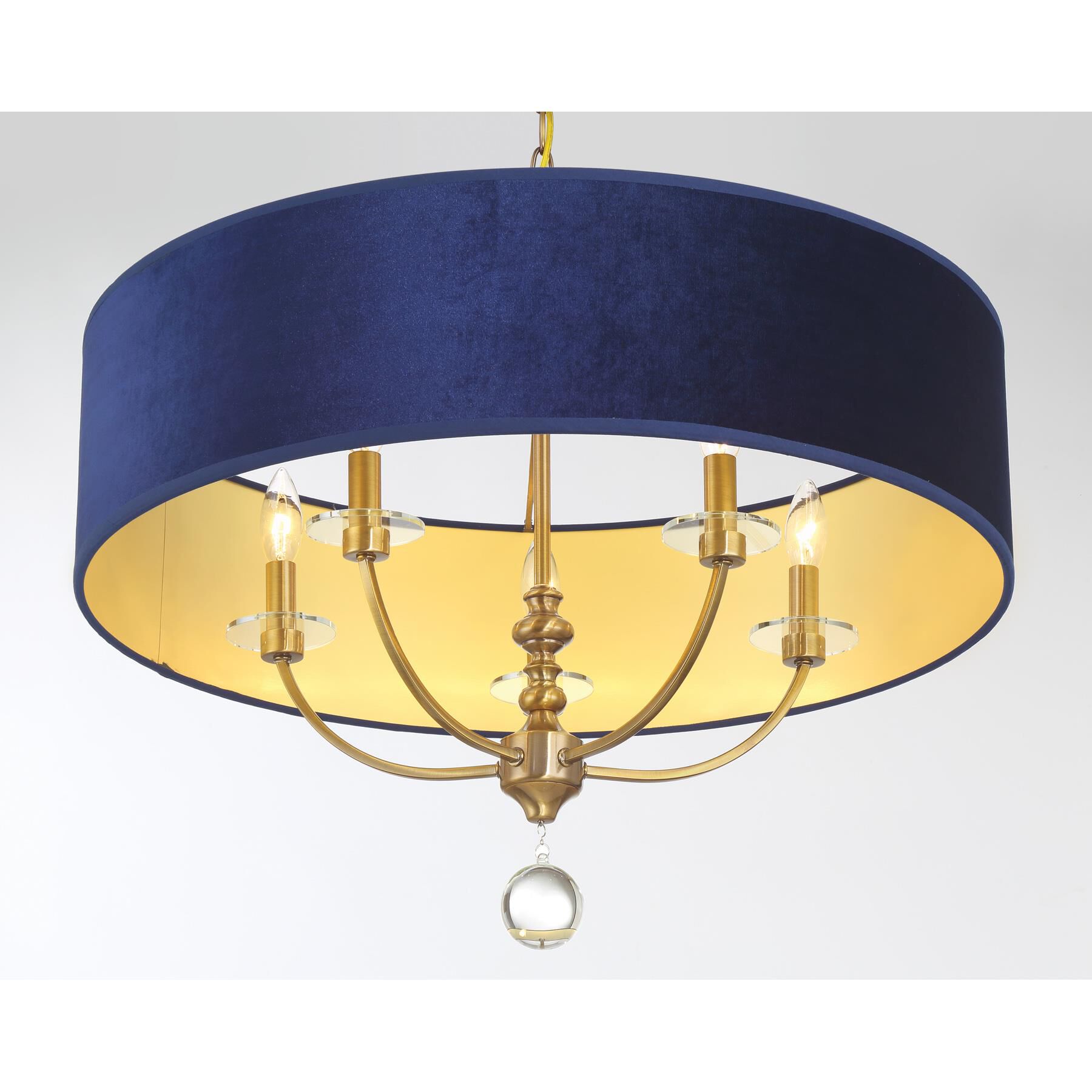 Shown in Oxidized Aged Brass finish and Velvet shade