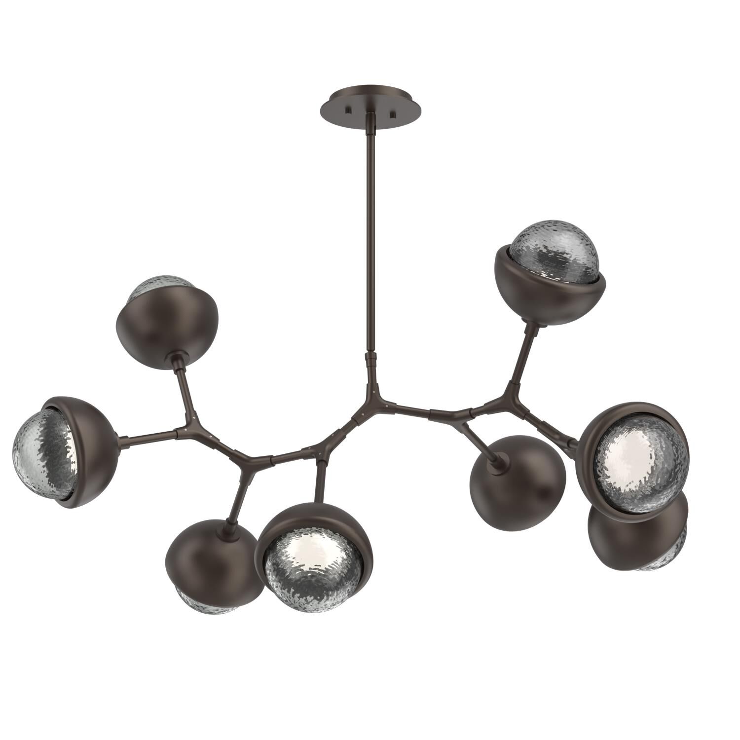 Levi Wilson Cabochon 38 Inch Linear Suspension Light by Hammerton Studio
