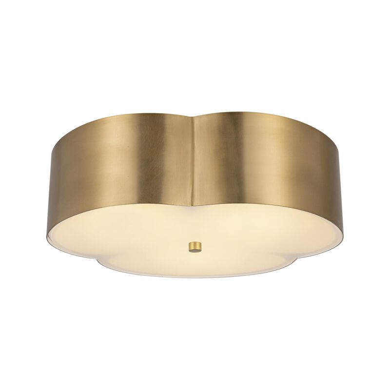 Hae Jung Roe Adella 14 Inch 3 Light Flush Mount by Alora Mood