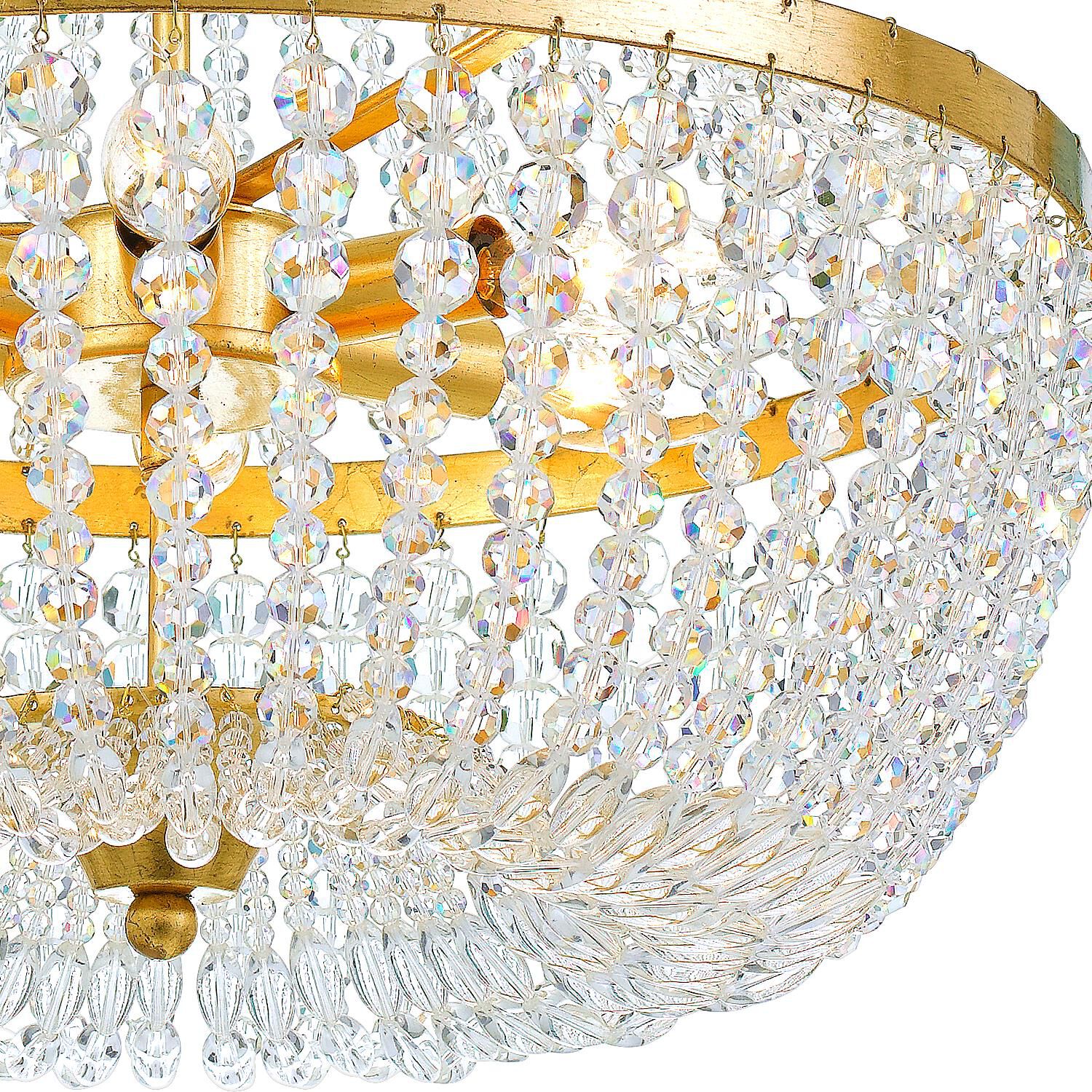 Rylee 18 Inch 6 Light Mini Chandelier by Crystorama