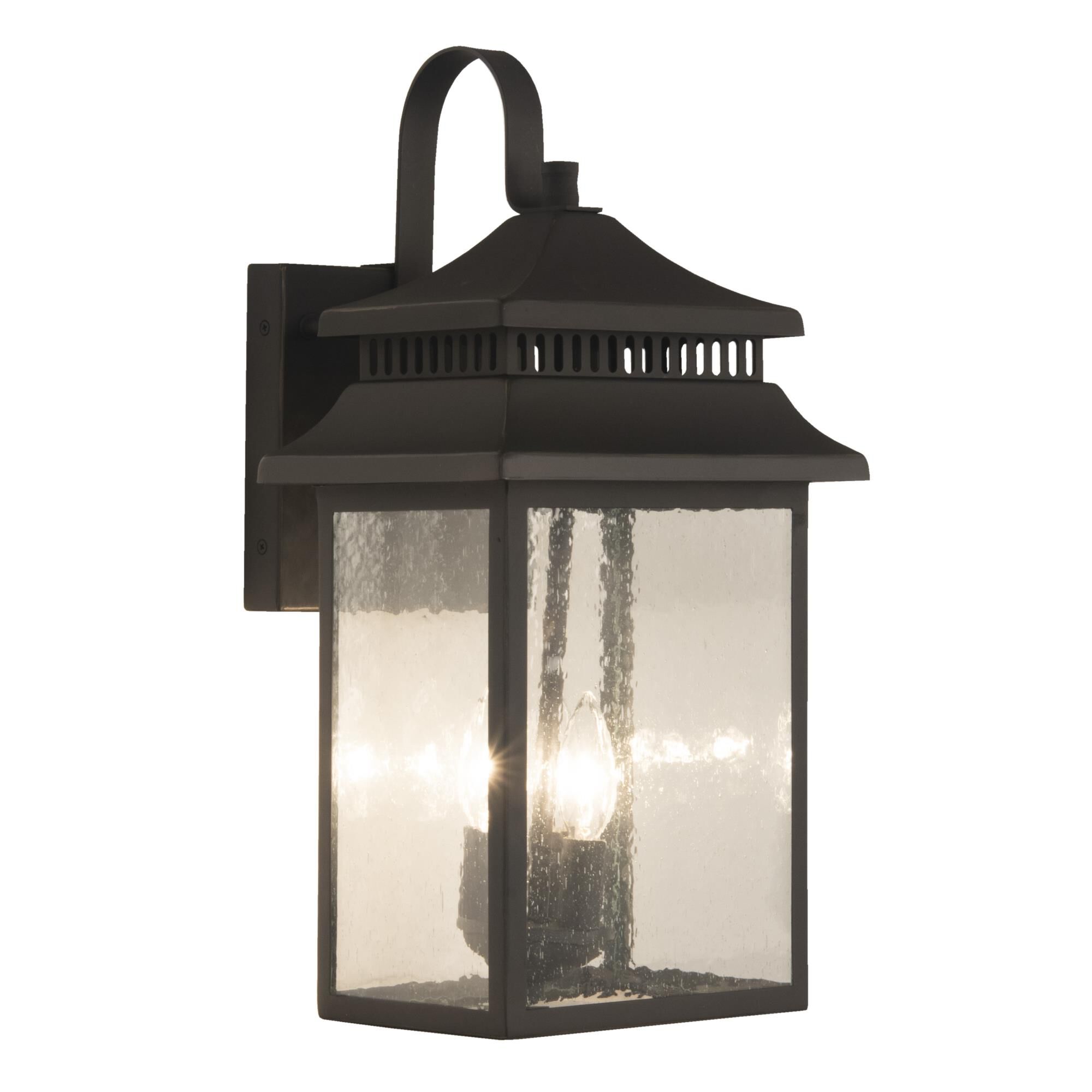 Shown in Dark Bronze Gilded finish and Rectangle glass