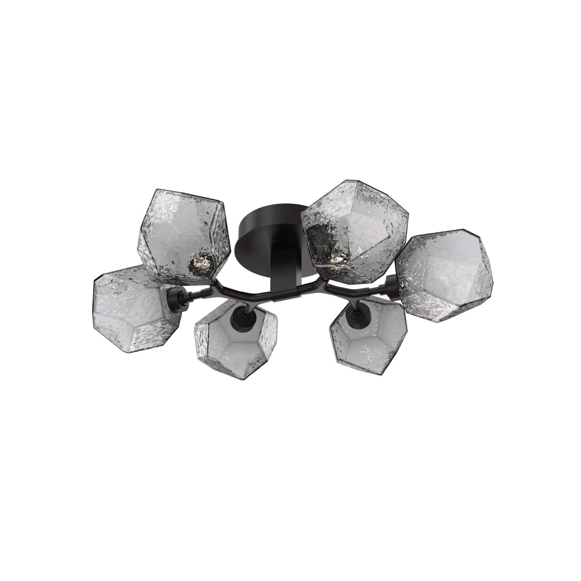 Shown in Matte Black finish and Smoke Glass glass