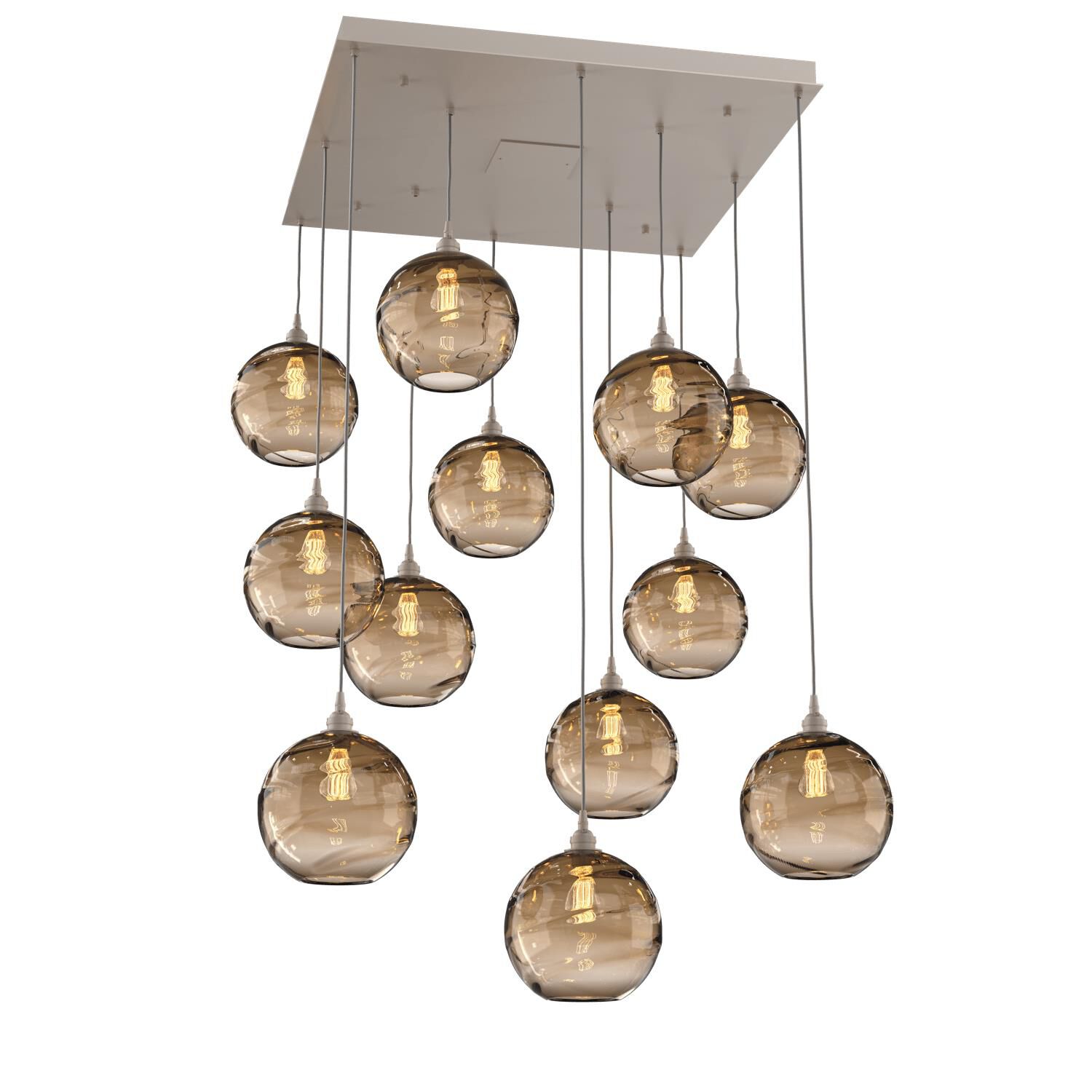 Terra 36 Inch 12 Light Multi Light Pendant by Hammerton Studio