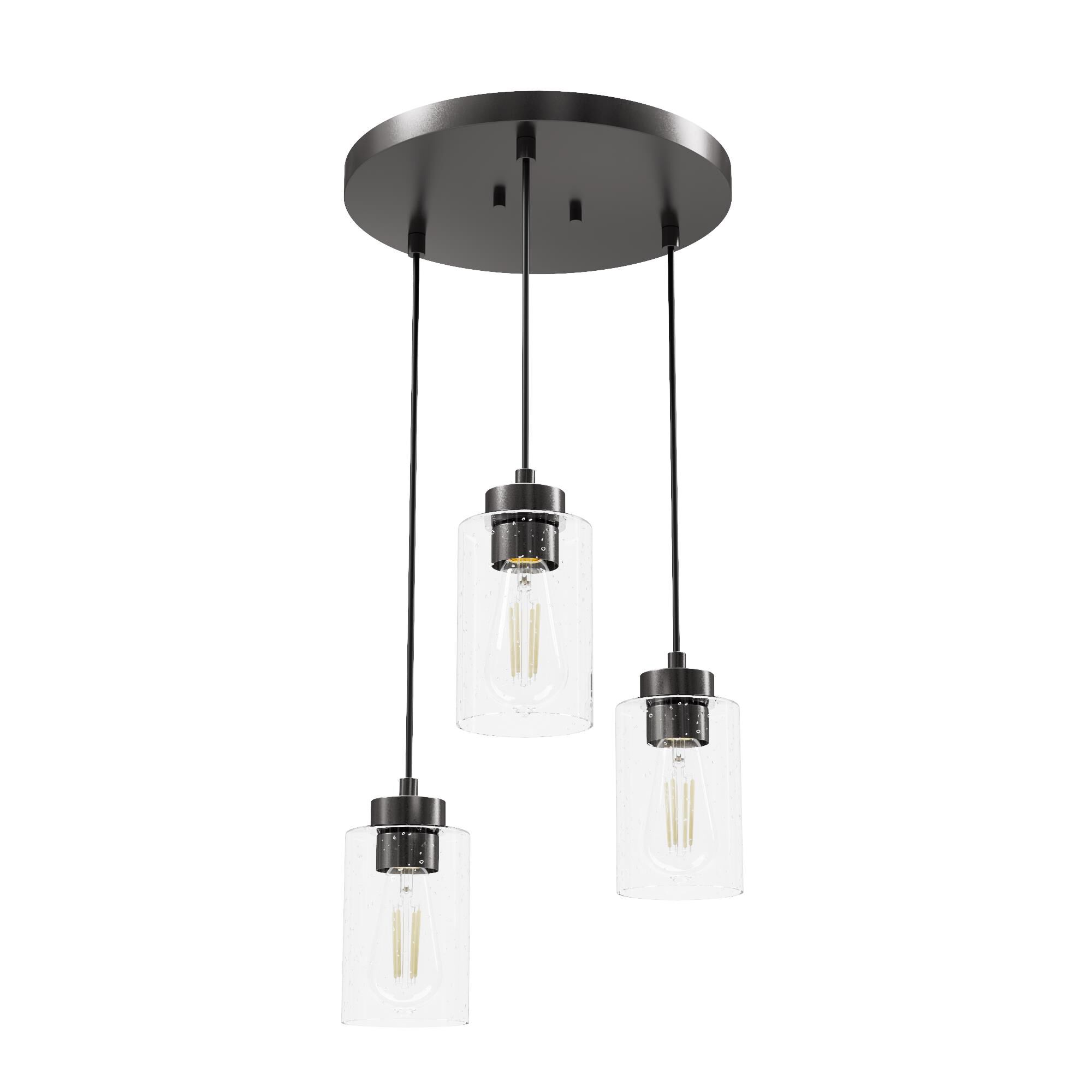 Hartland 13 Inch 3 Light Multi Light Pendant by Hunter Fan