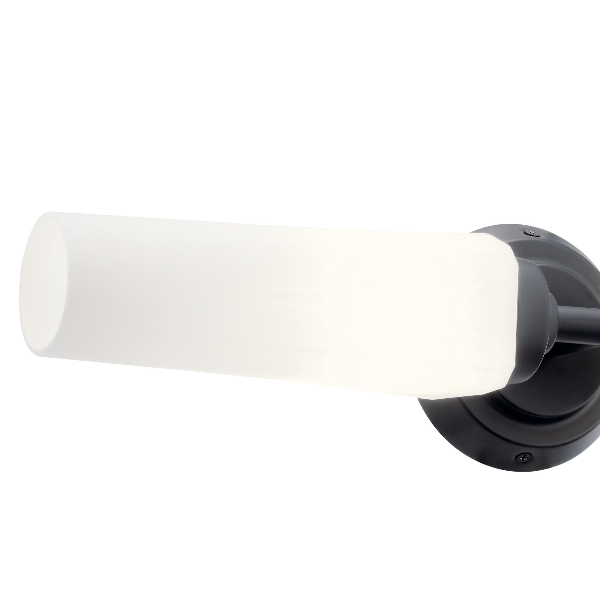 Shown in Black finish and Satin Etched Cased Opal glass