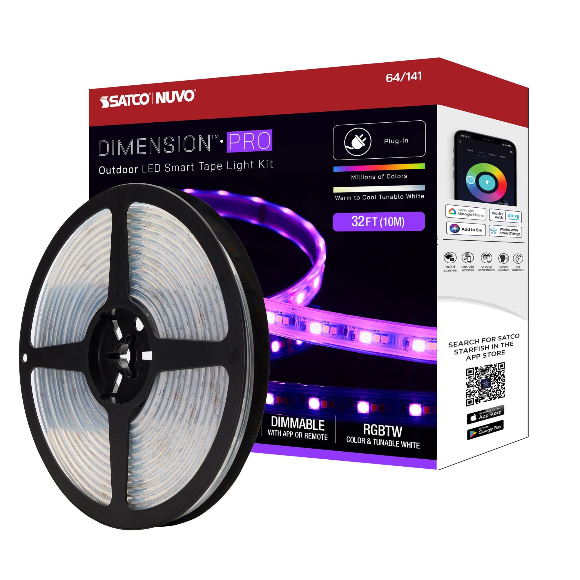 Dimension Pro 1 Light Wire Tape Light by Nuvo Lighting