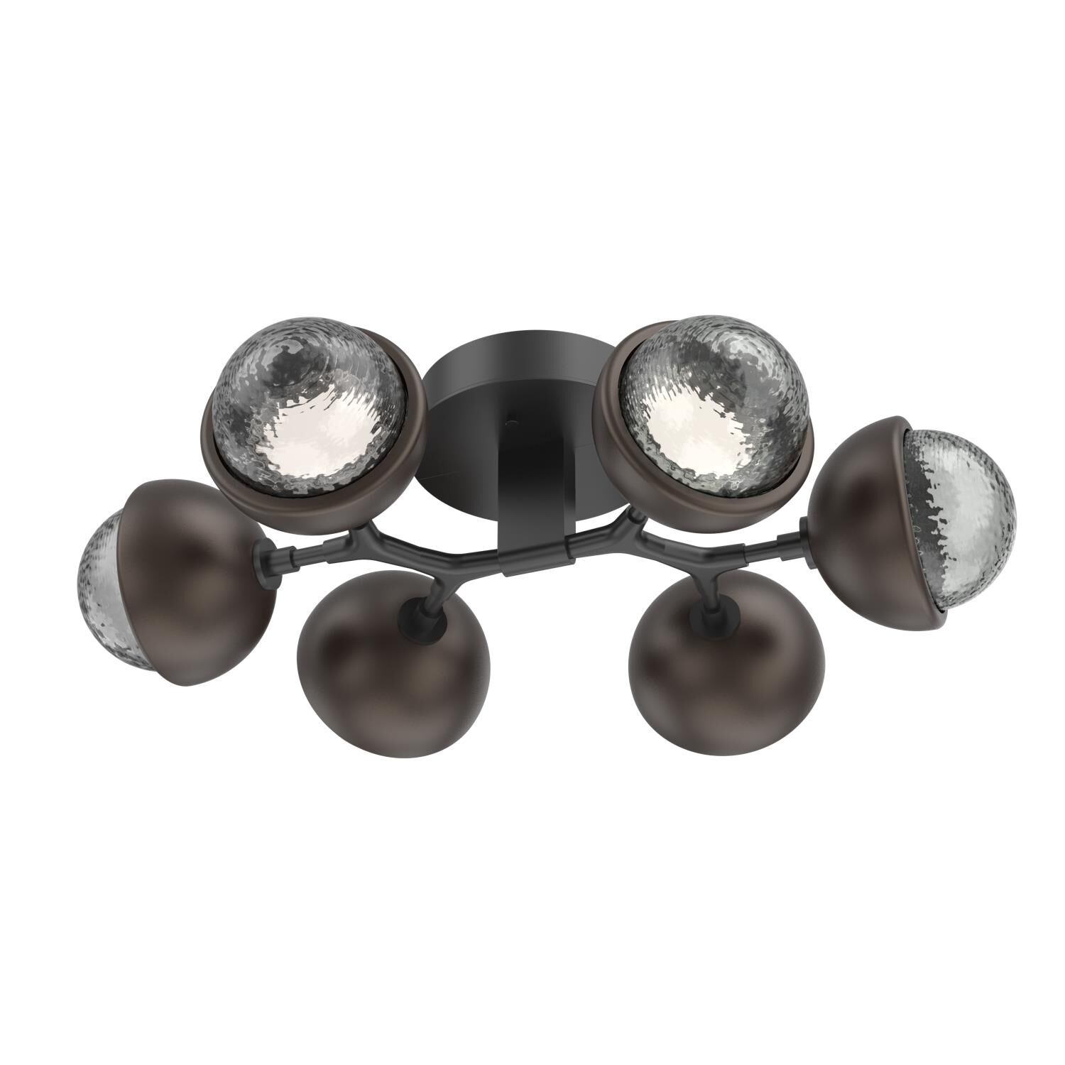 Shown in Matte Black finish and Smoke glass and Flat Bronze accent