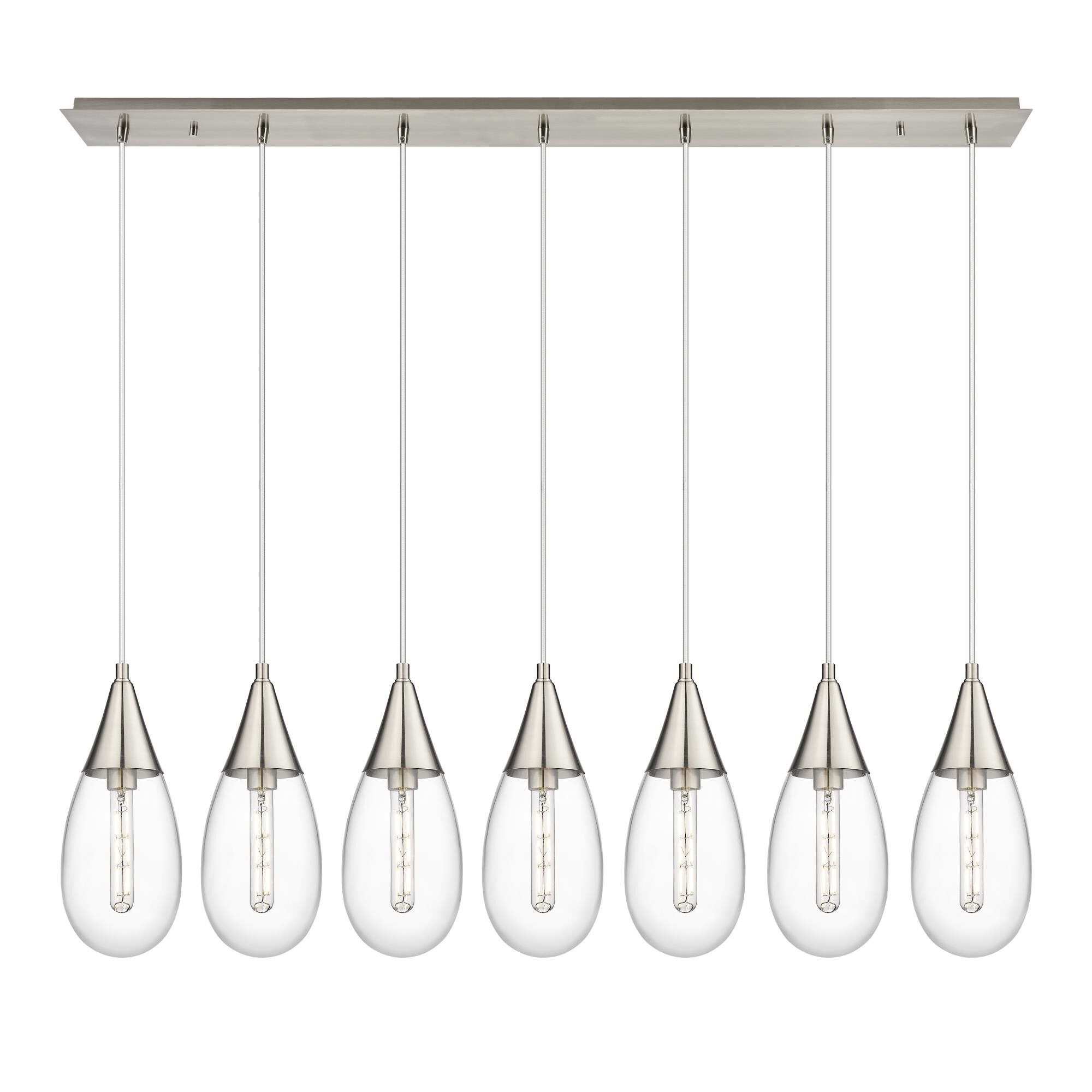 Bruno Marashlian Malone 49 Inch 7 Light Linear Suspension Light by Innovations Lighting