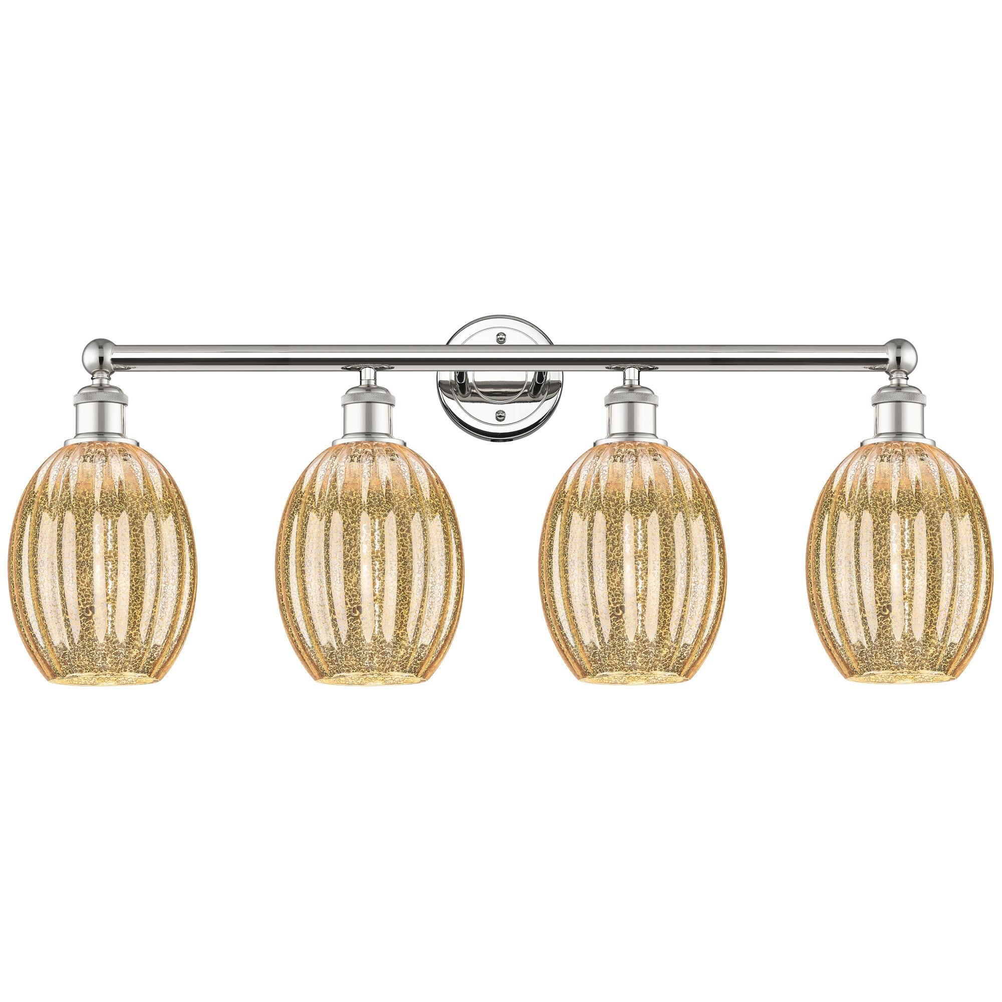 Shown in Polished Nickel finish and Mercury glass