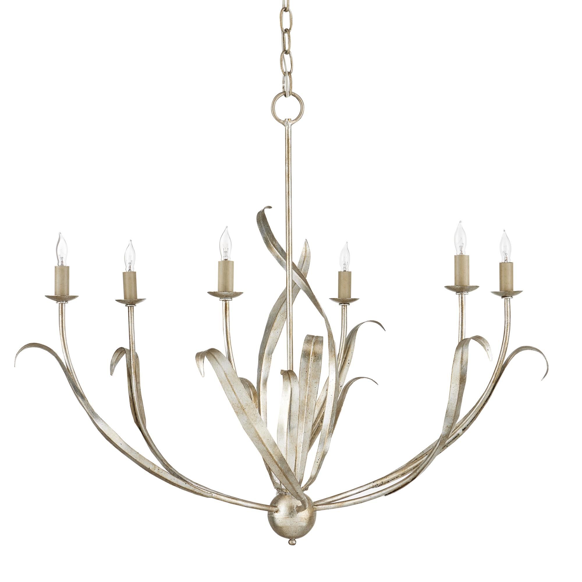 Menefee 32 Inch 6 Light Chandelier by Currey and Company