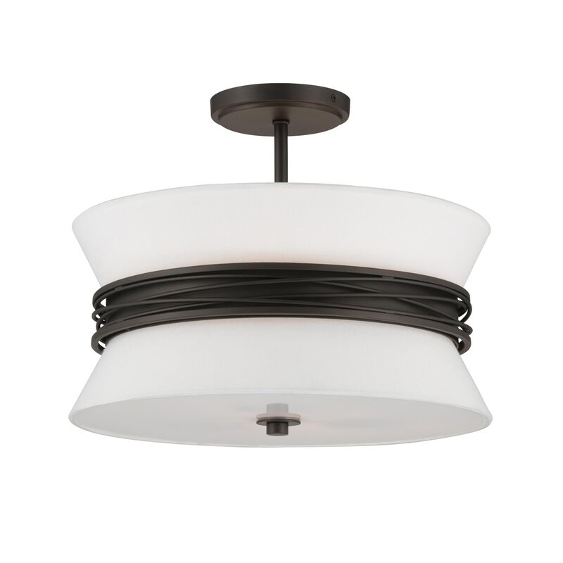 Dalvor 15 Inch Semi Flush Mount by Minka Lavery