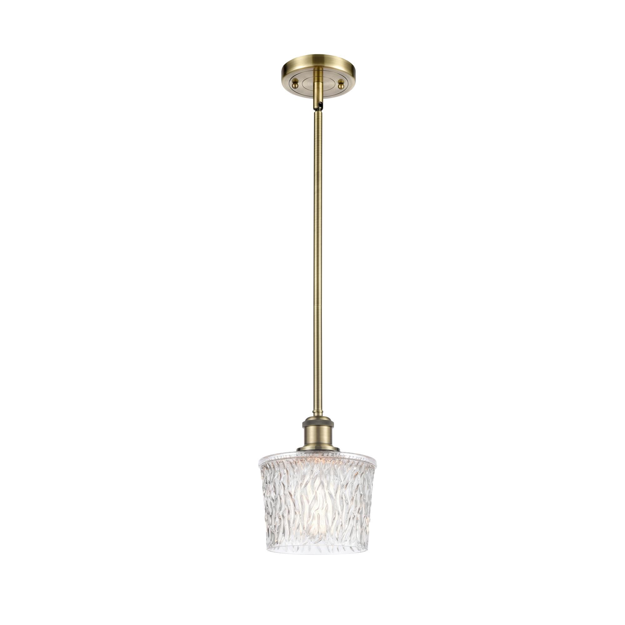 Shown in Antique Brass finish and Bowl glass and Glass shade