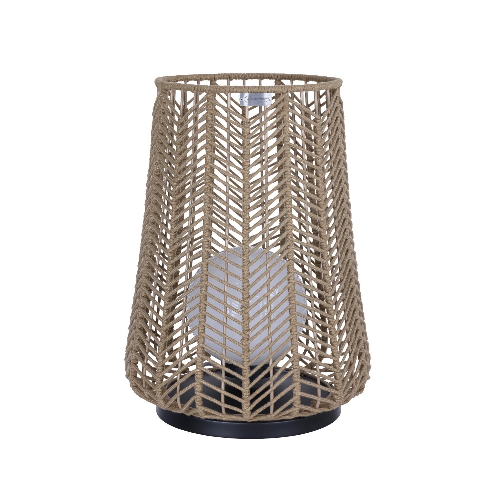 Shown in Brown finish and Brown Rope shade