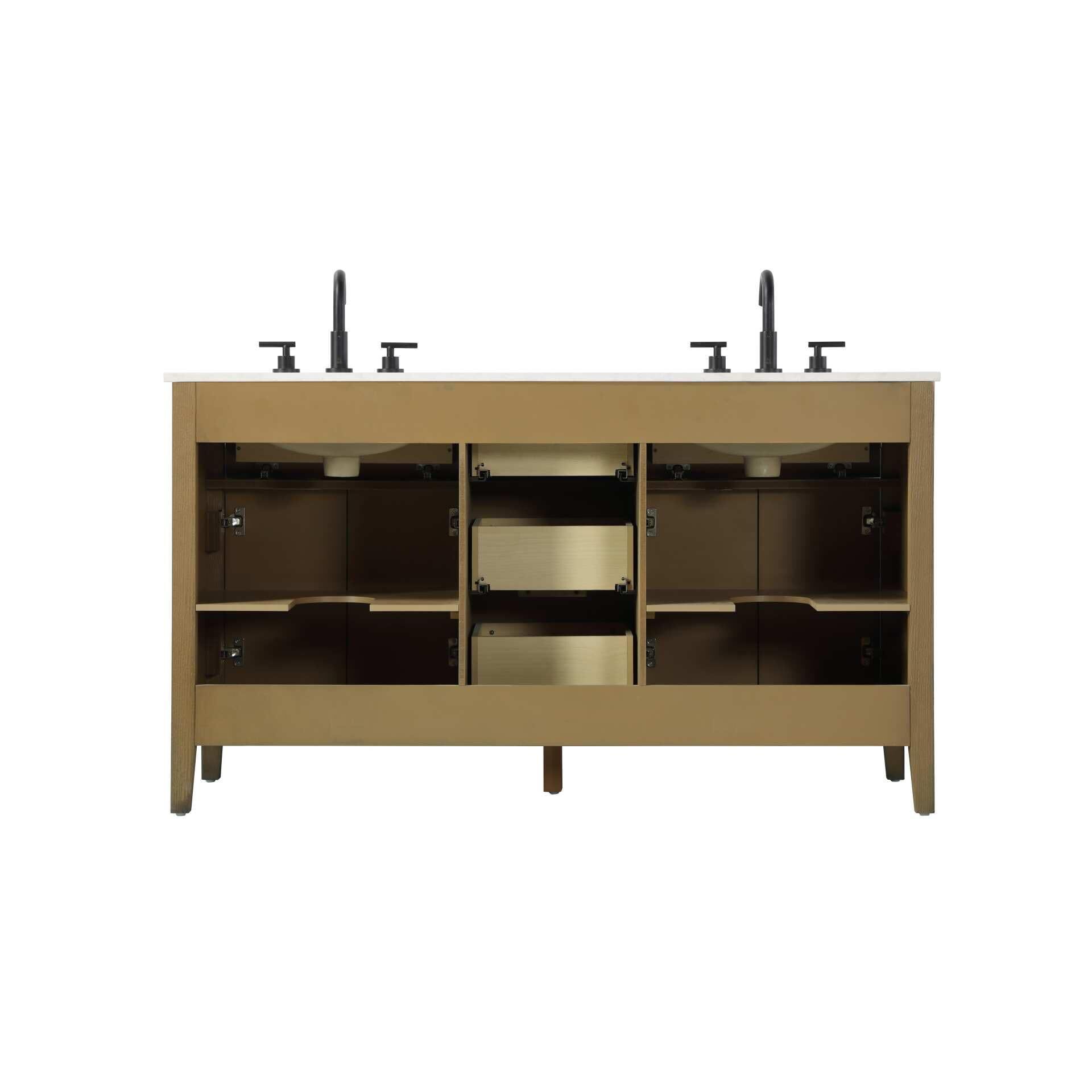 Langston 60 Inch Bath Vanity by Elegant Decor
