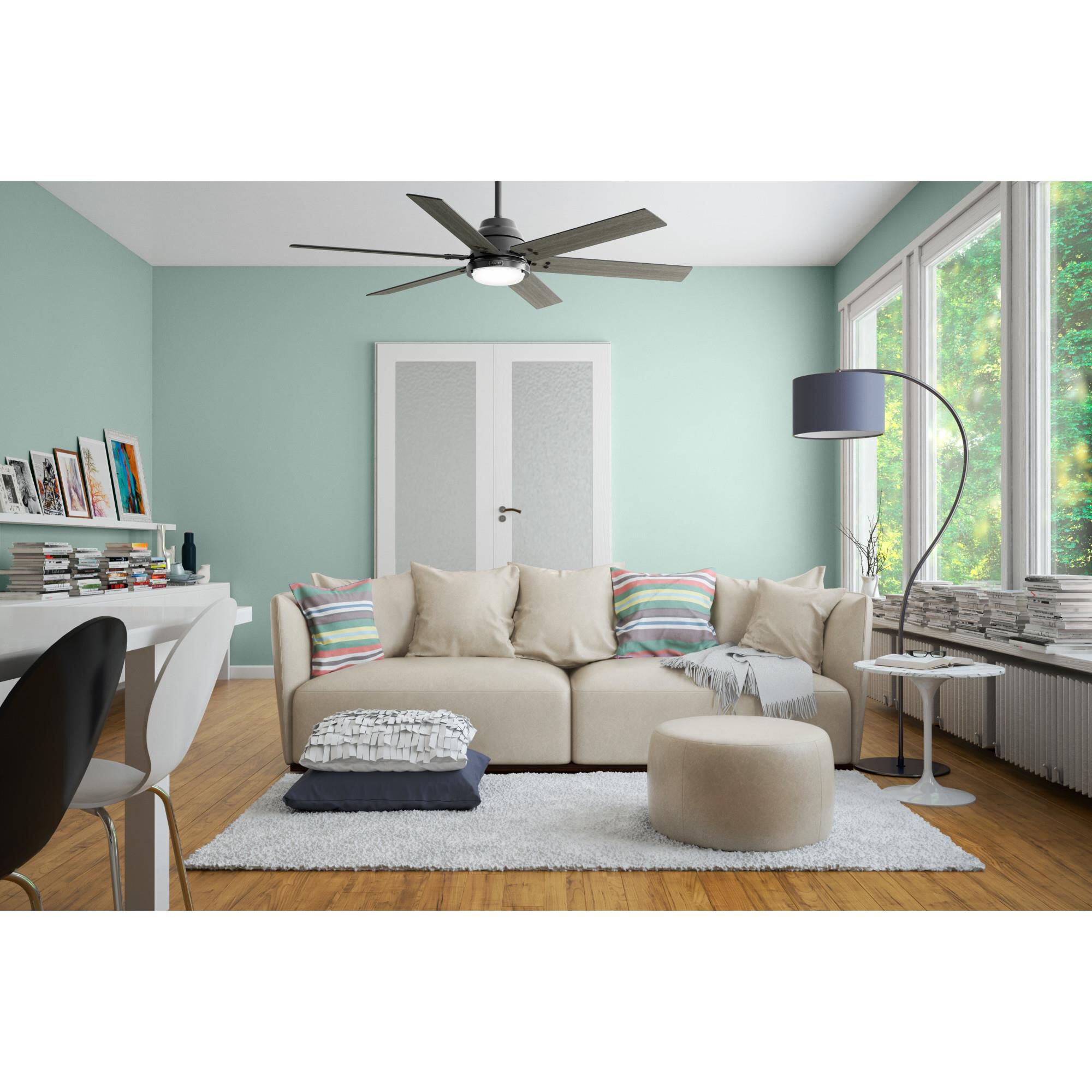 Gravity 60 Inch Ceiling Fan with Light Kit by Hunter Fan