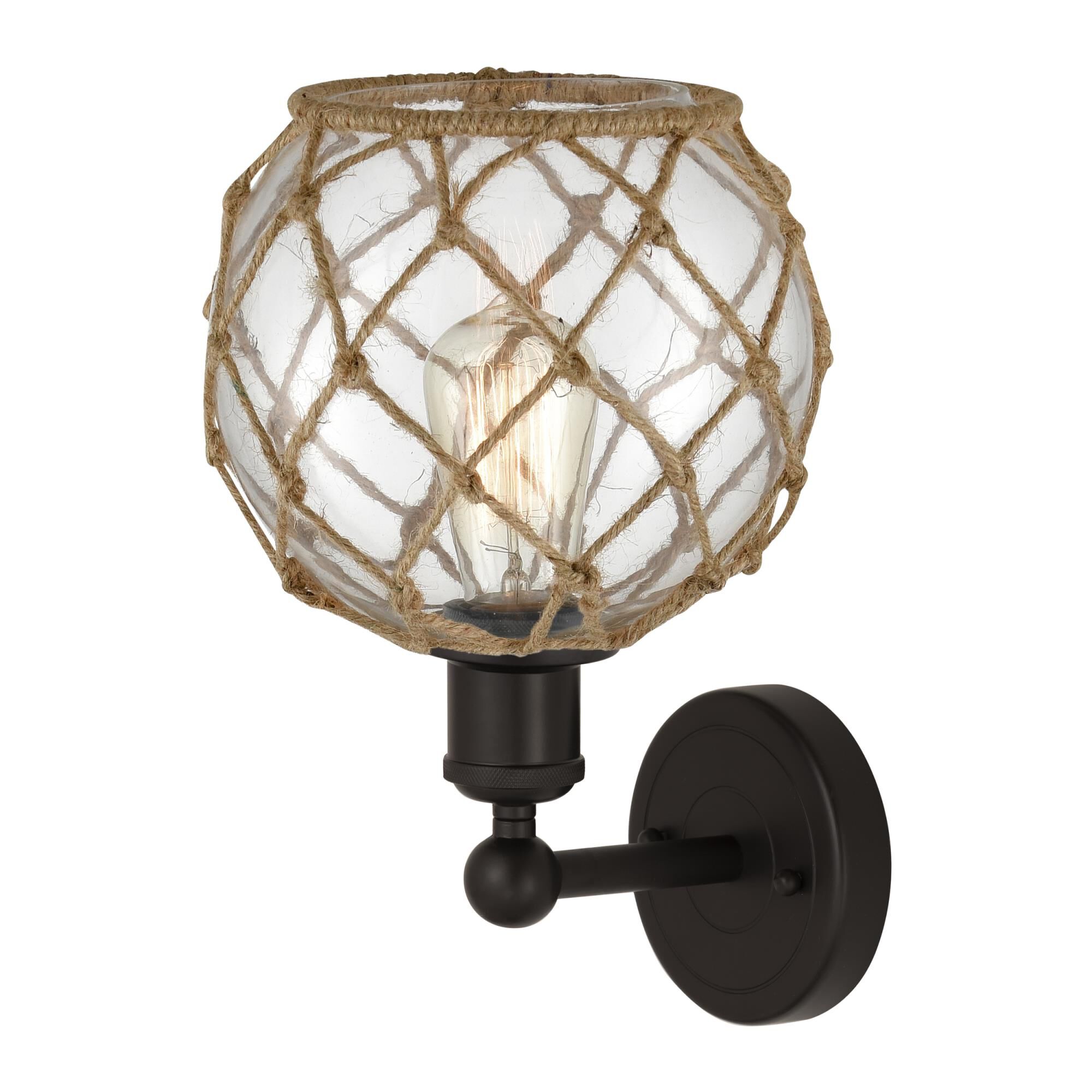 Bruno Marashlian Farmhouse Rope 12 Inch Wall Sconce by Innovations Lighting